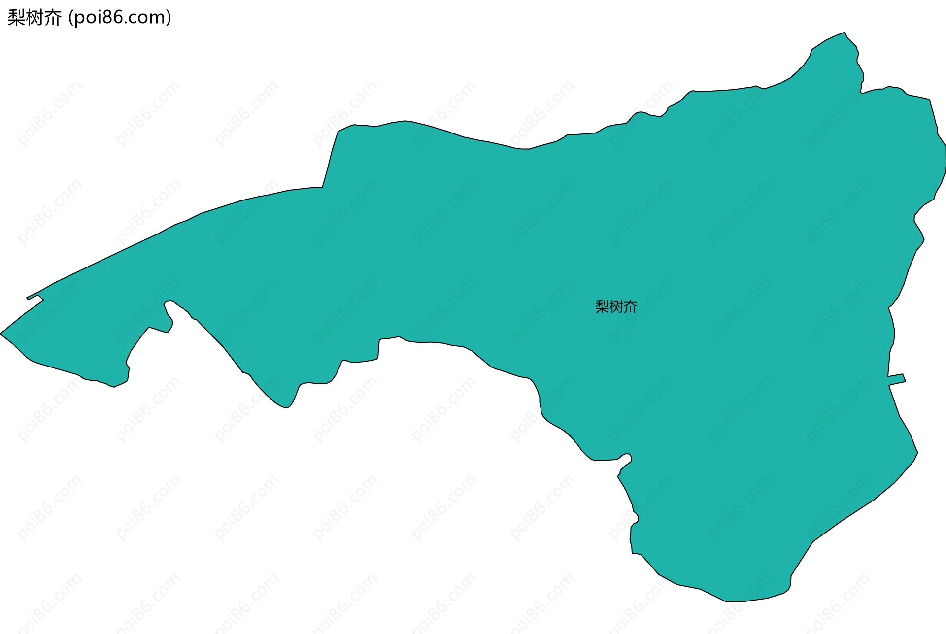 梨树夼边界地图