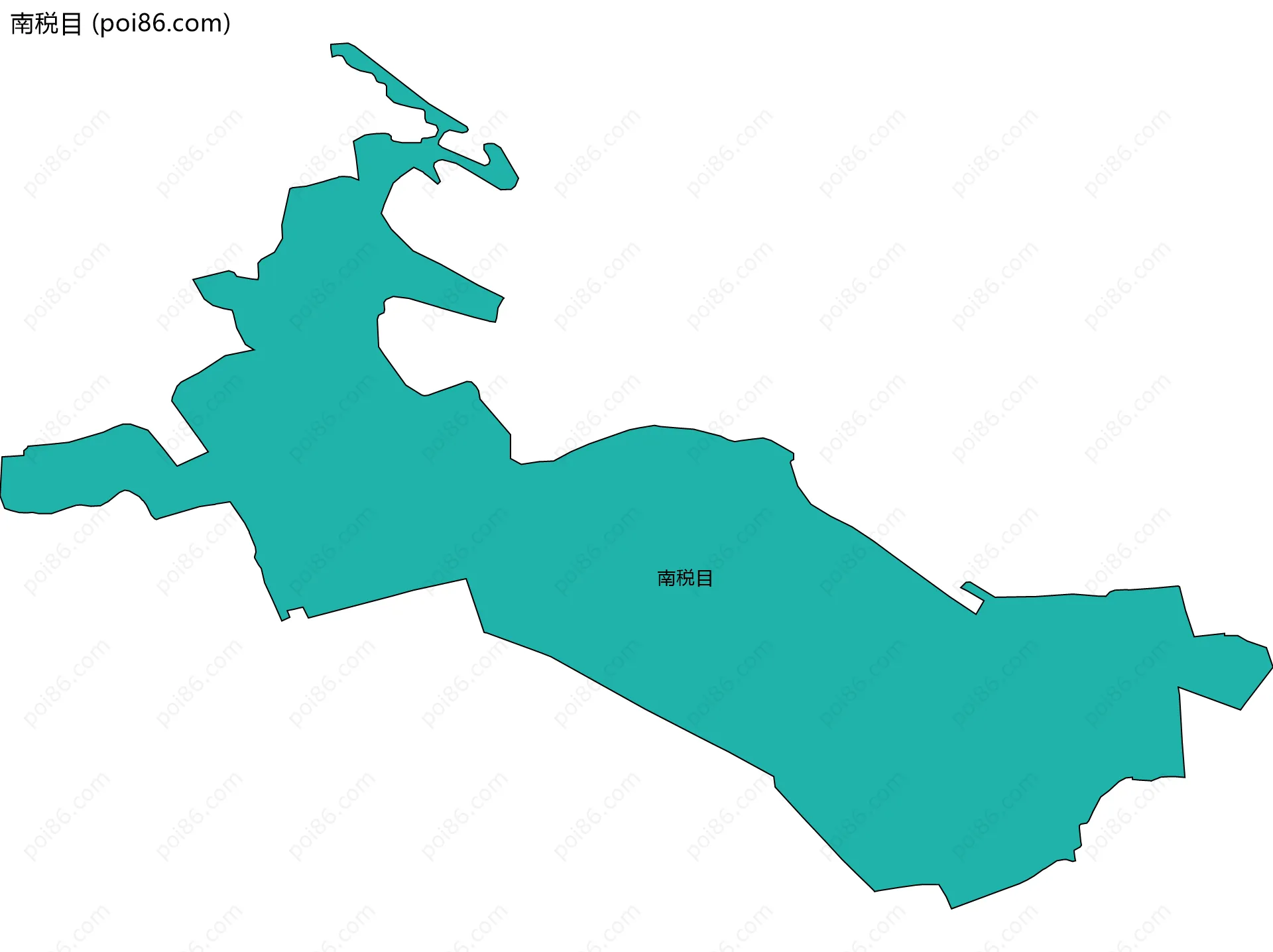 南税目边界地图