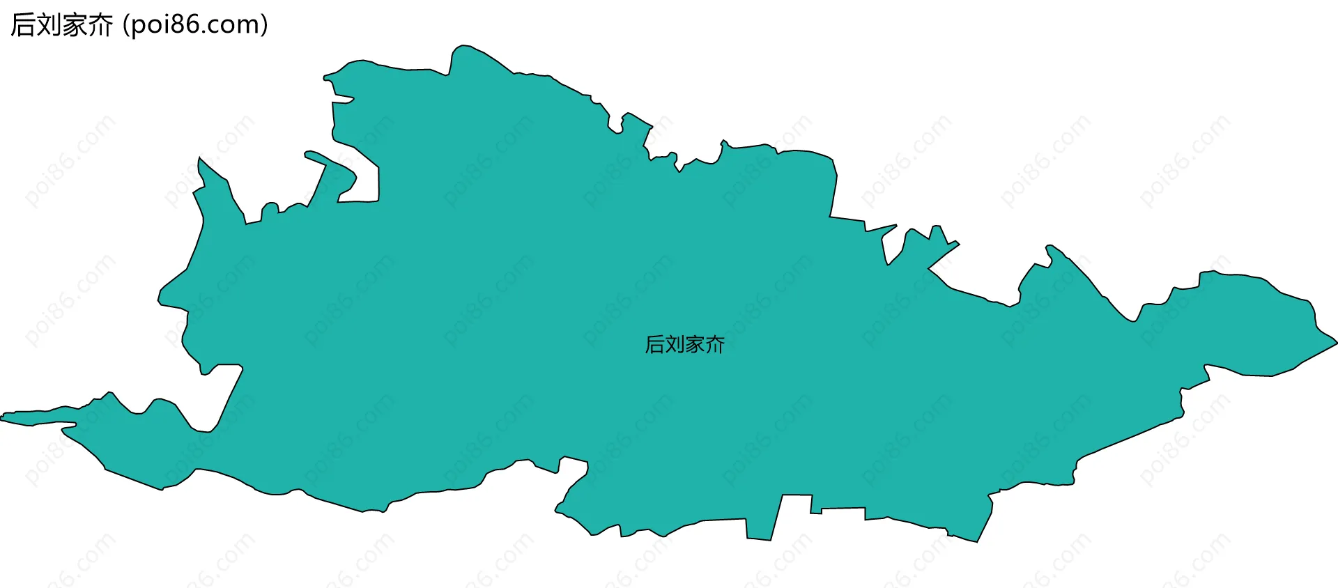 后刘家夼边界地图