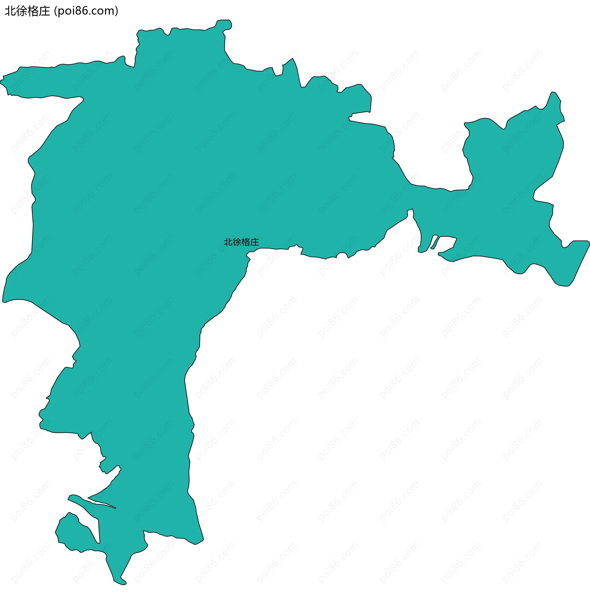 北徐格庄边界地图