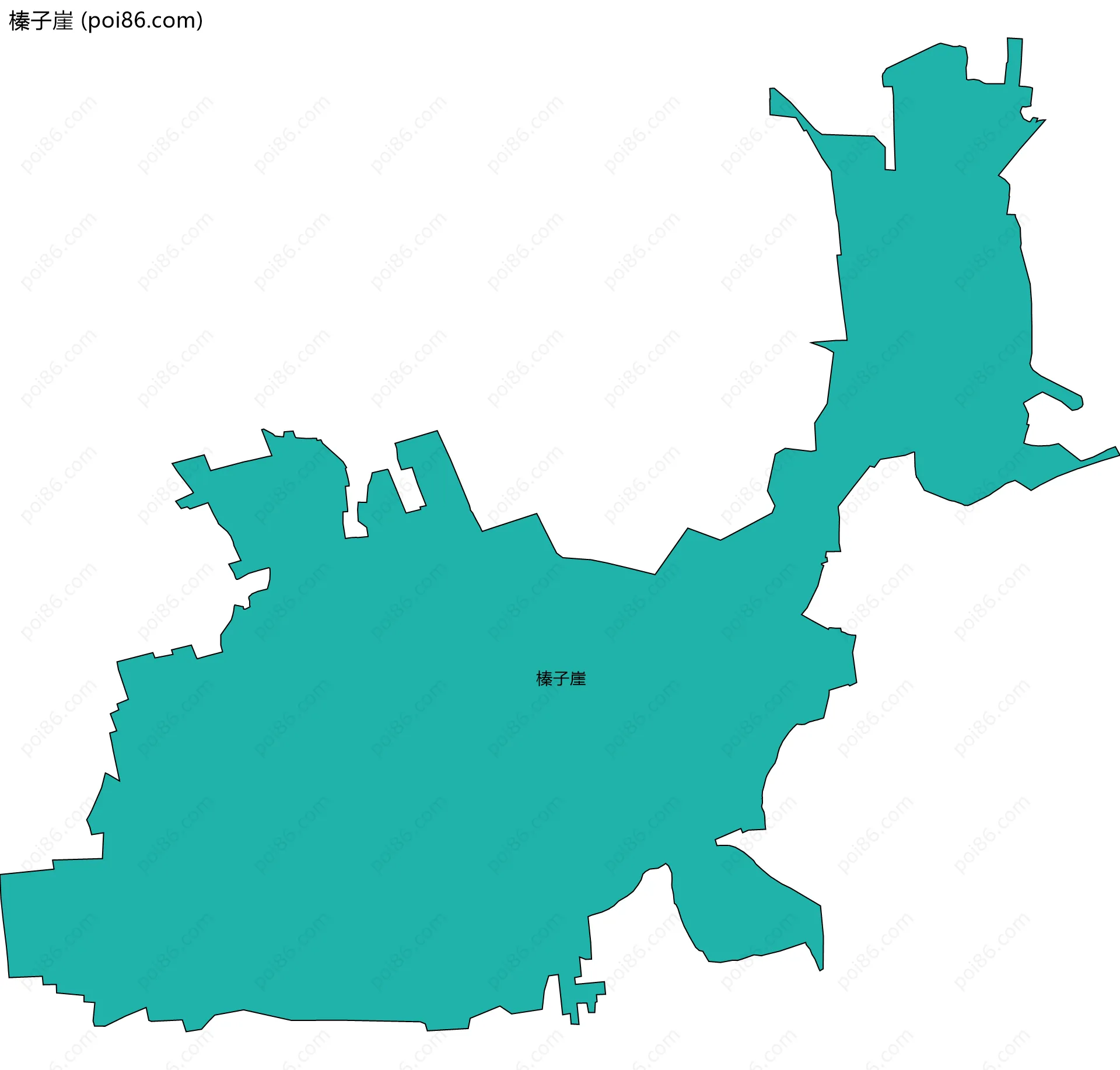 榛子崖边界地图