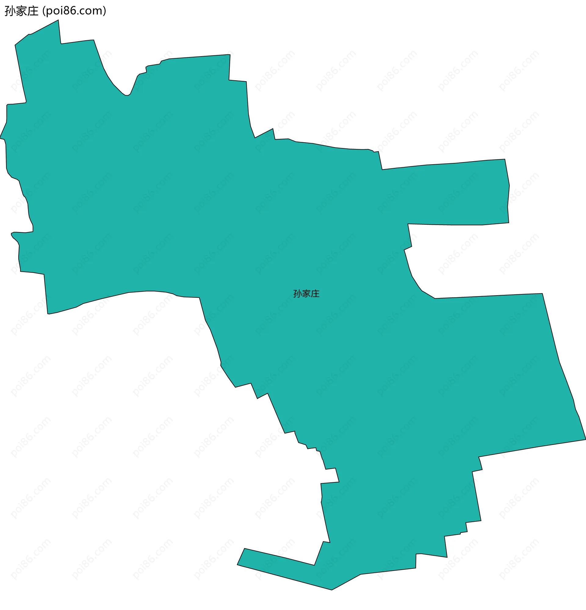 孙家庄边界地图