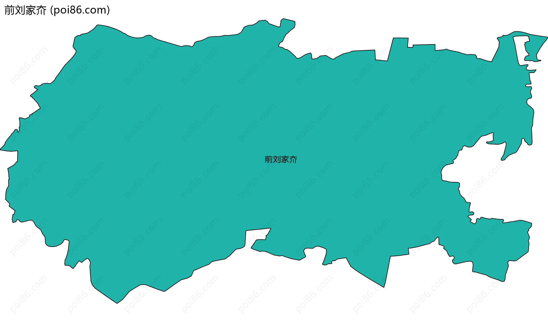 前刘家夼边界地图