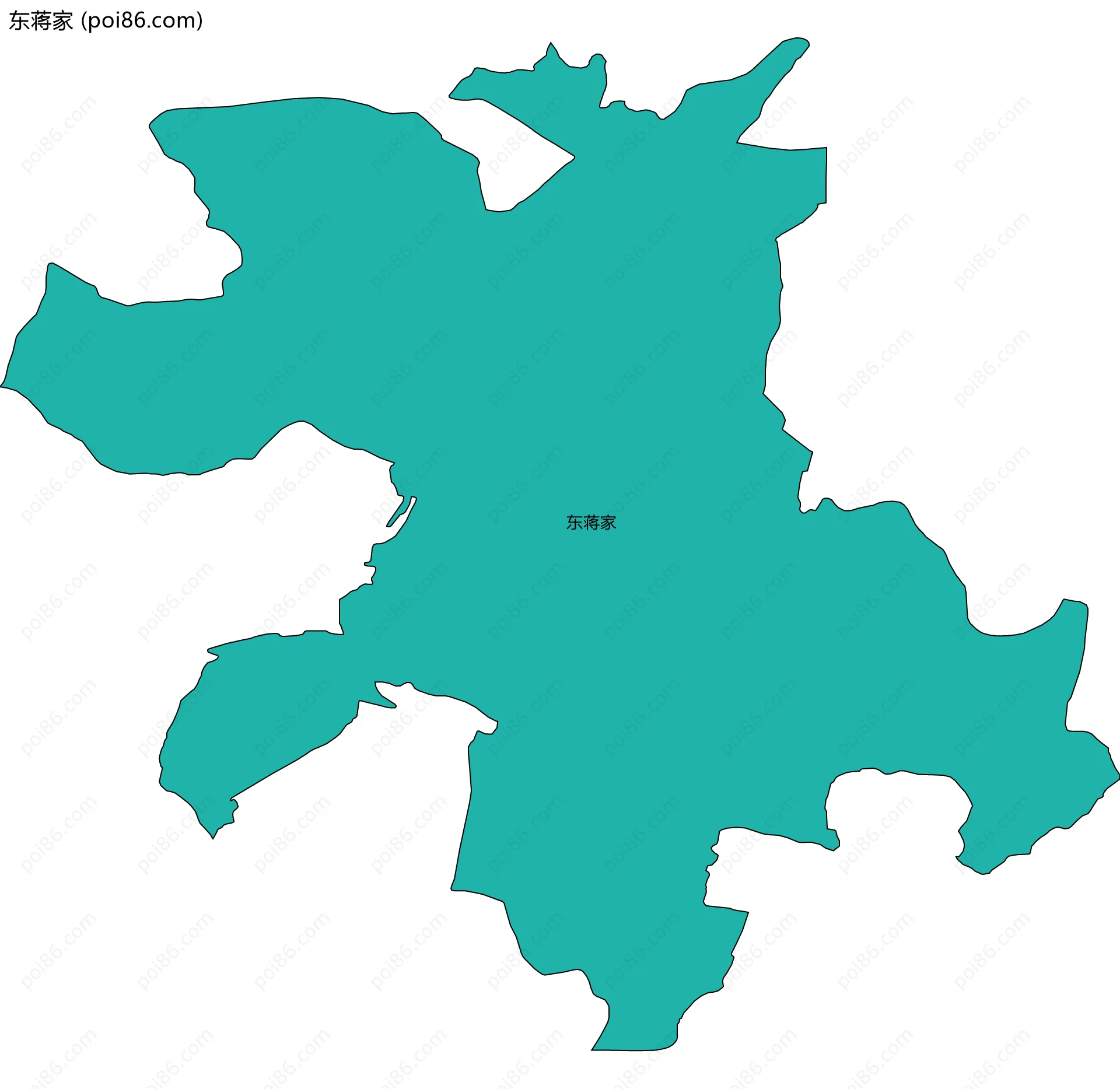 东蒋家边界地图