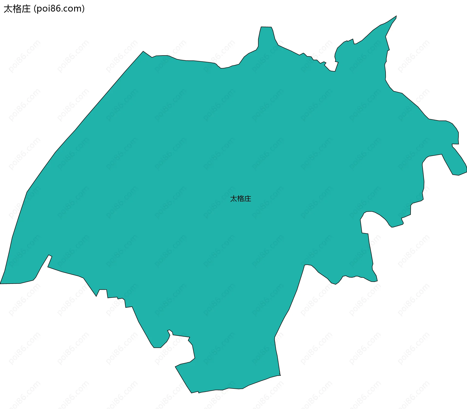 太格庄边界地图