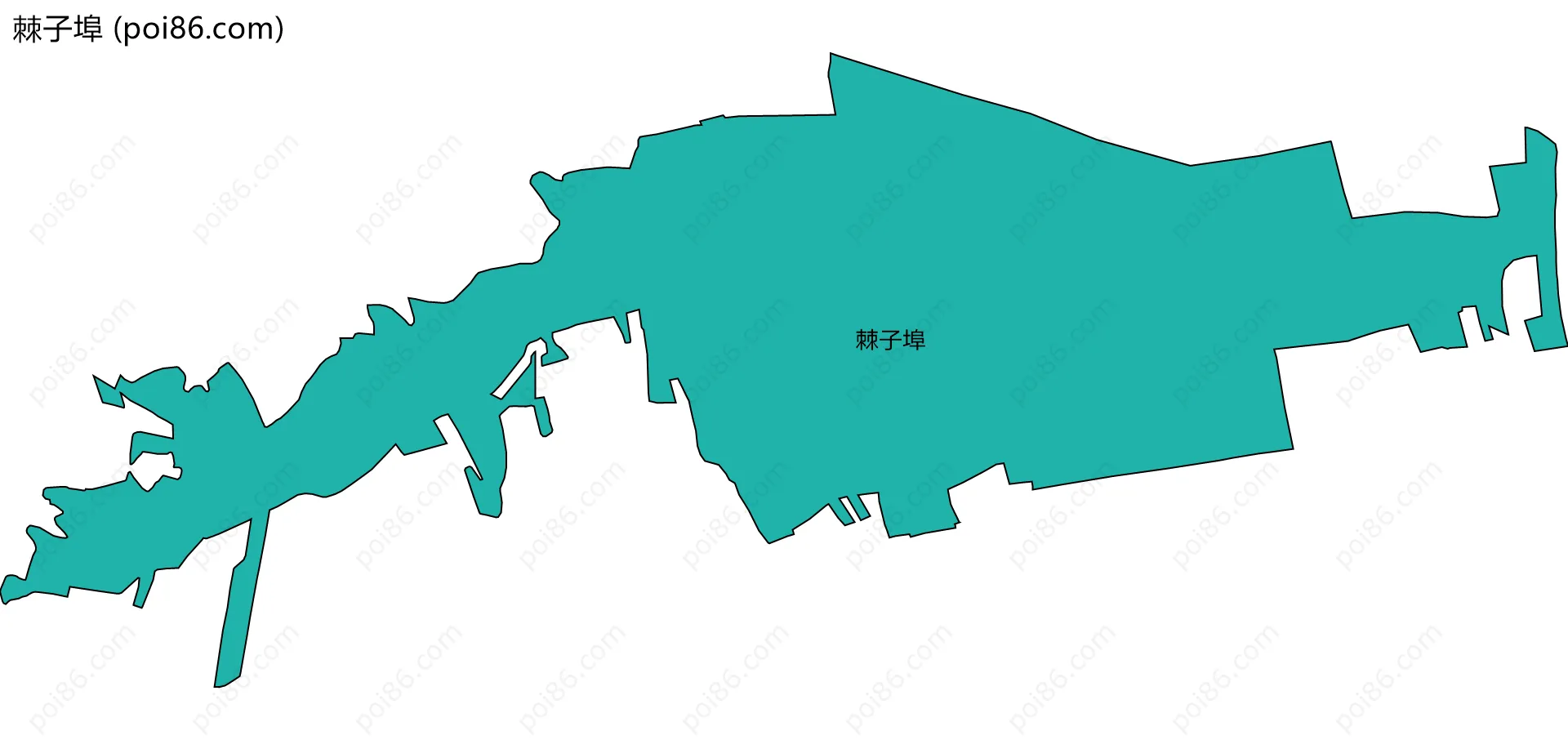 棘子埠边界地图