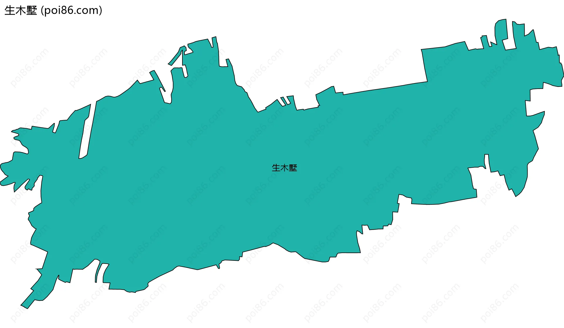 生木墅边界地图