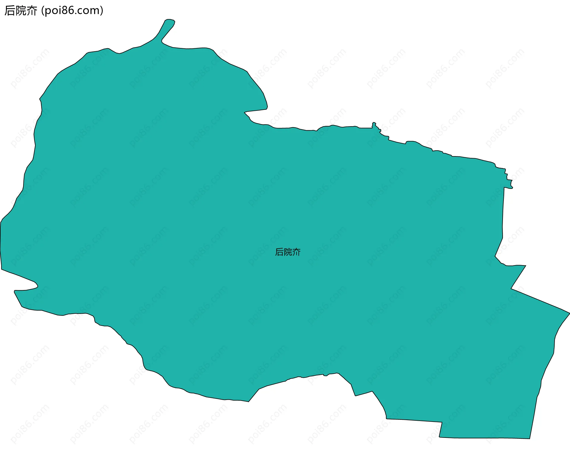 后院夼边界地图