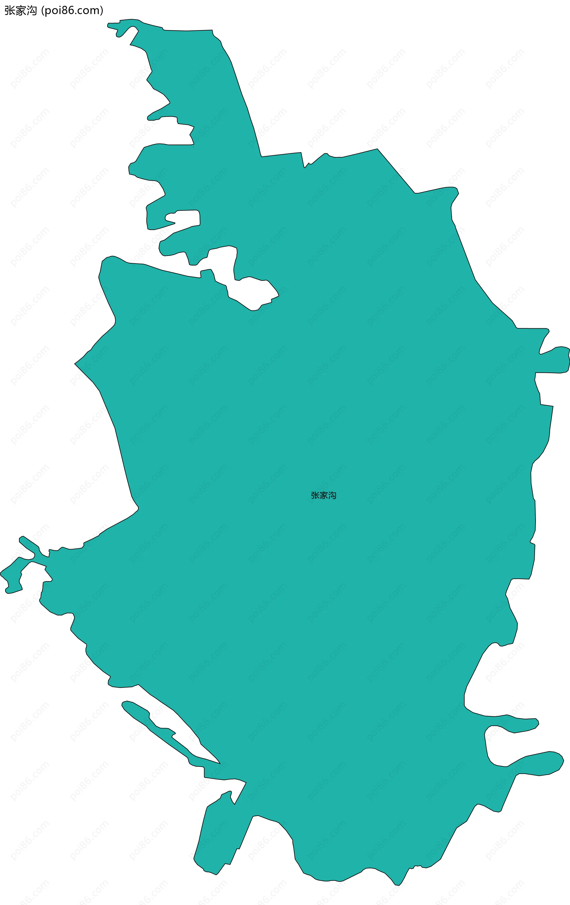 张家沟边界地图