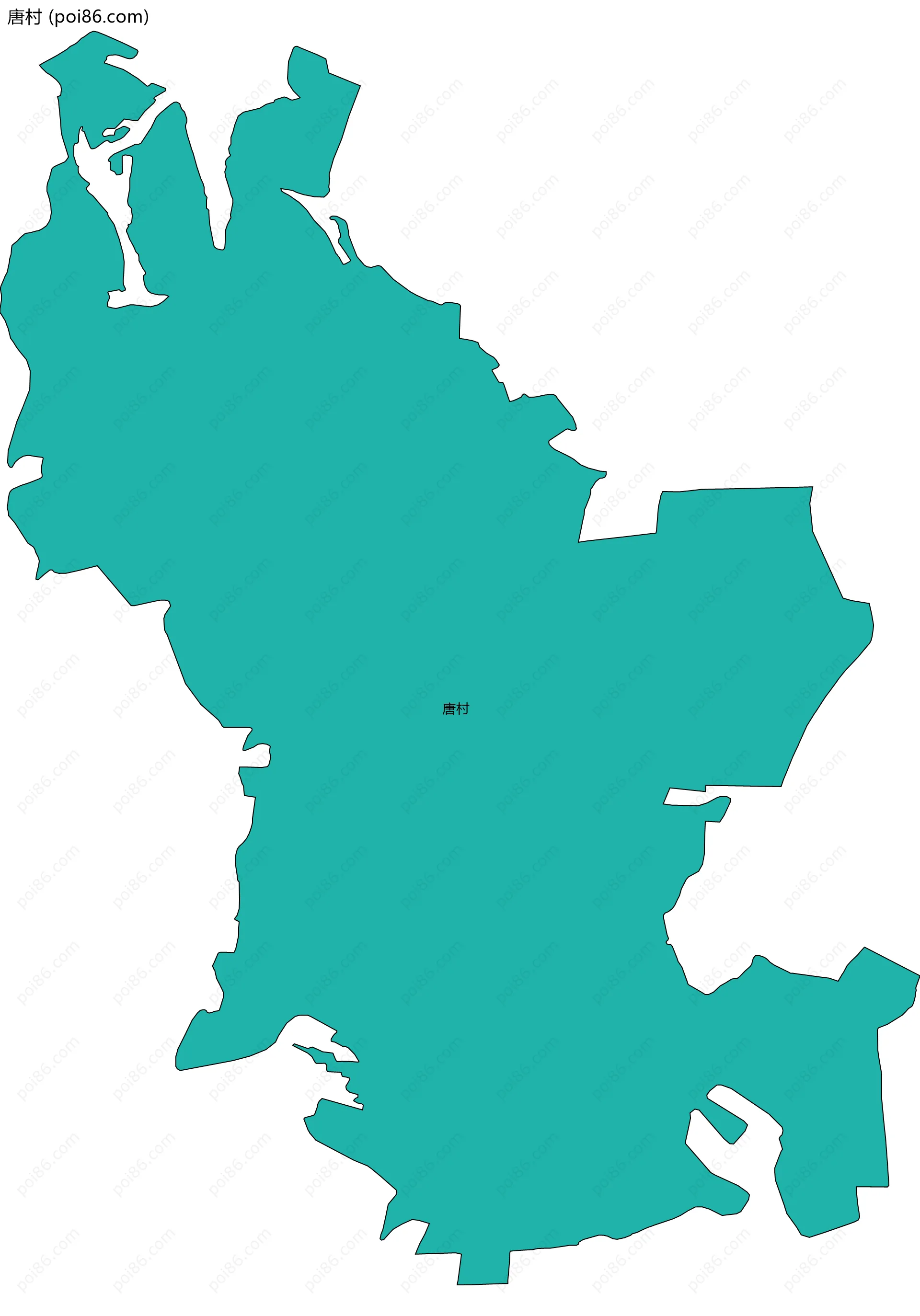 唐村边界地图