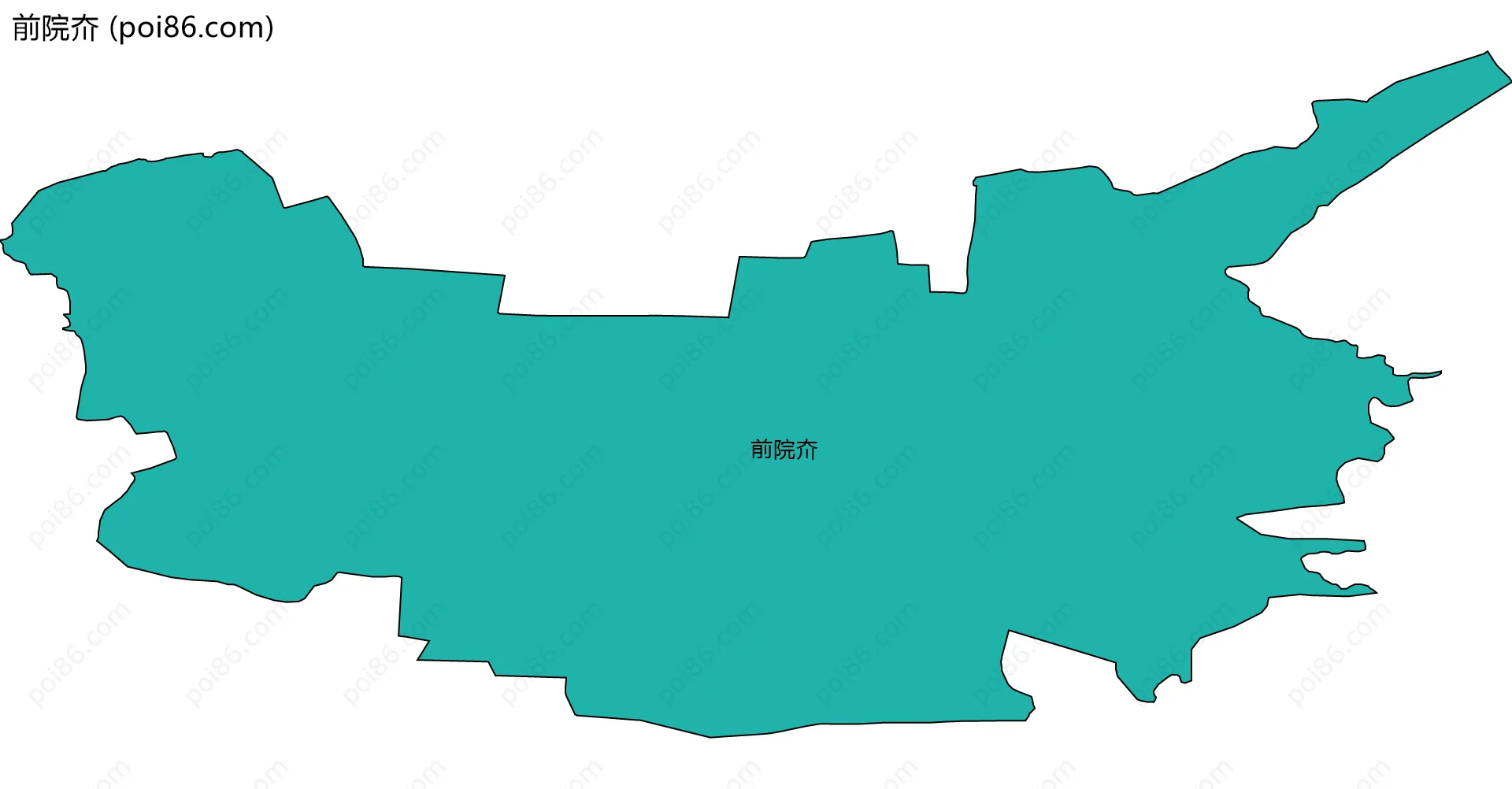 前院夼边界地图