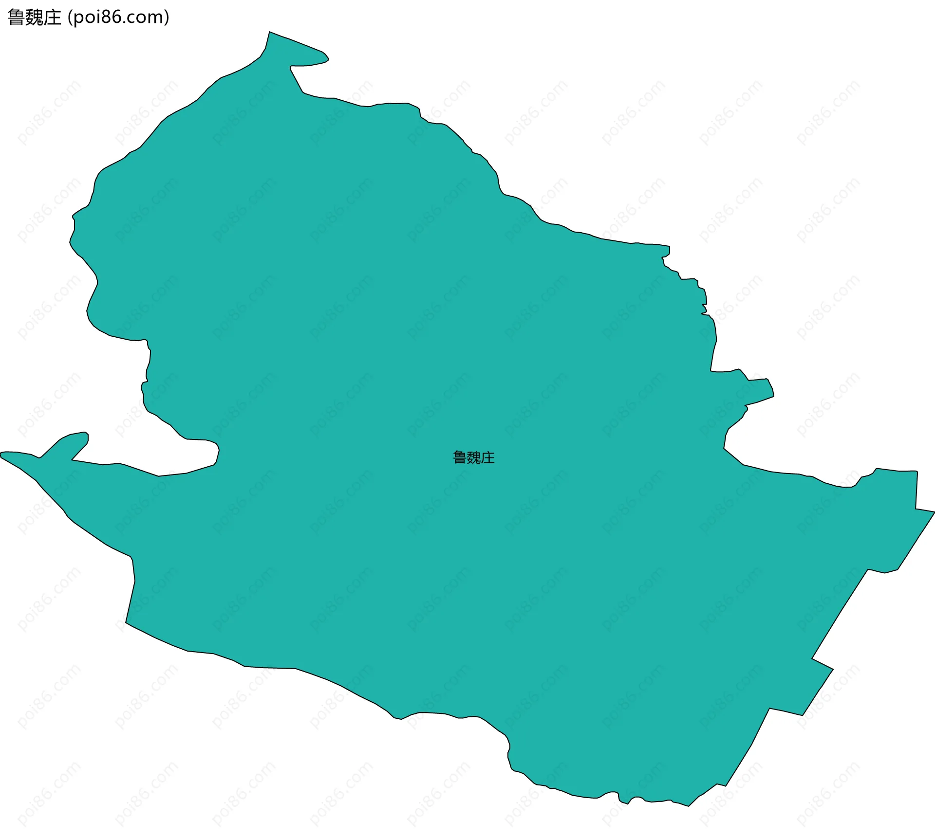 鲁魏庄边界地图