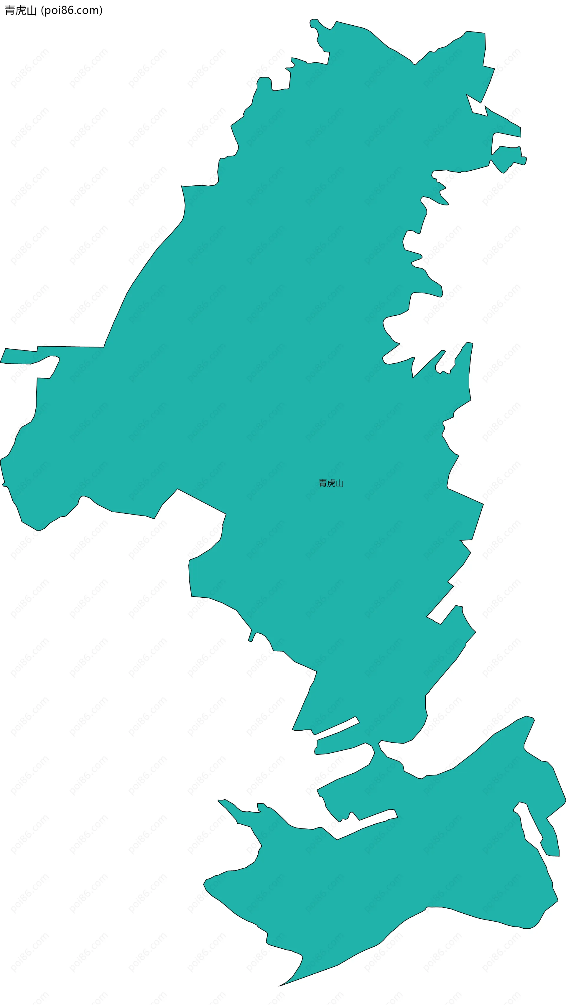 青虎山边界地图