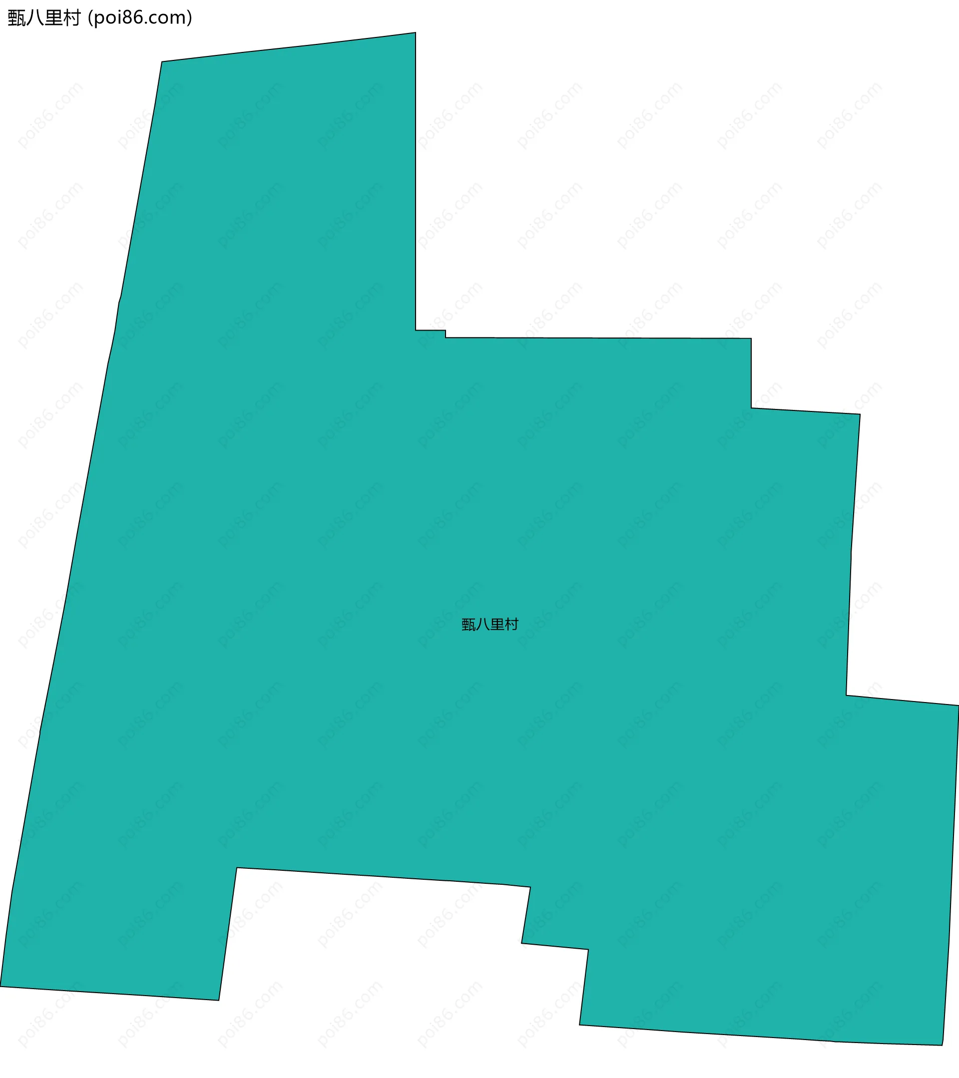 甄八里村边界地图