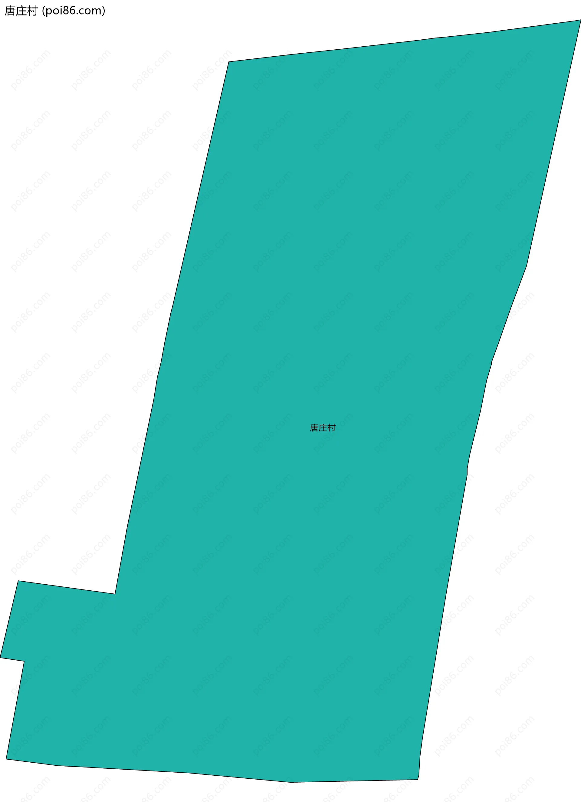 唐庄村边界地图