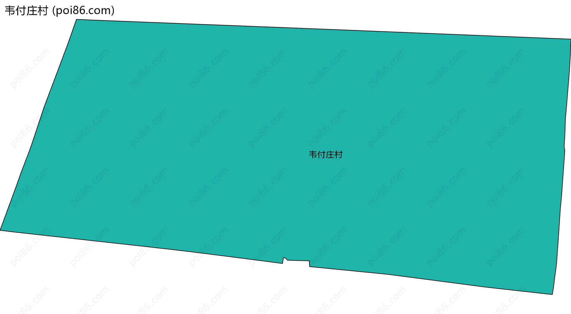 韦付庄村边界地图