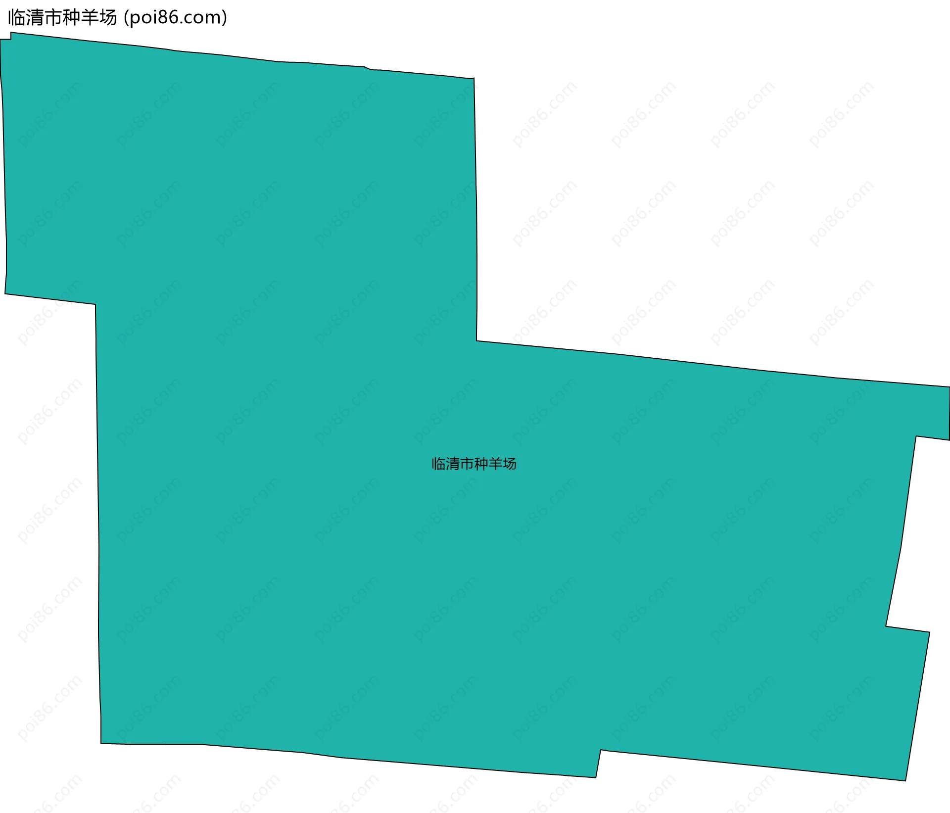 临清市种羊场边界地图