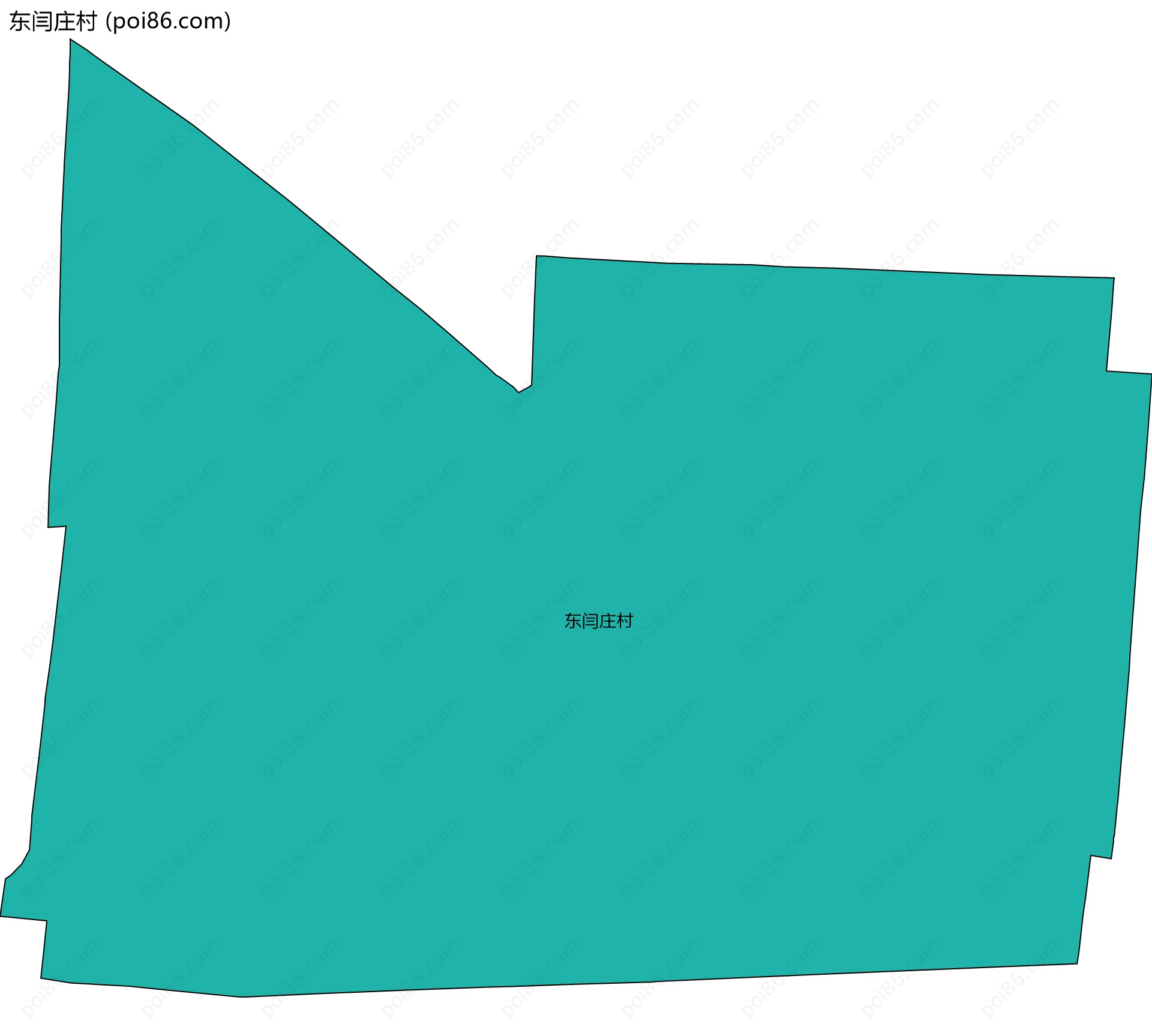 东闫庄村边界地图