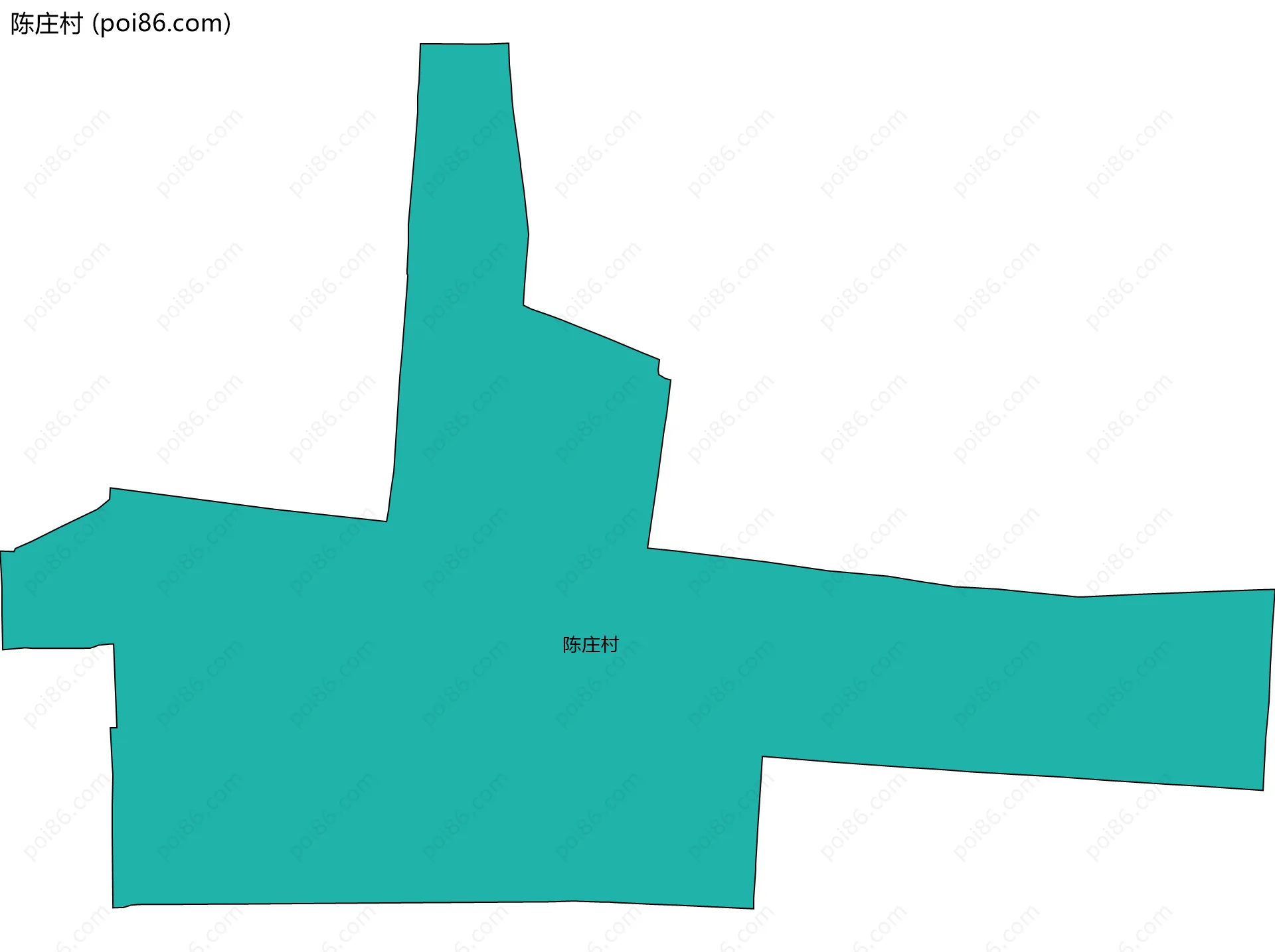 陈庄村边界地图