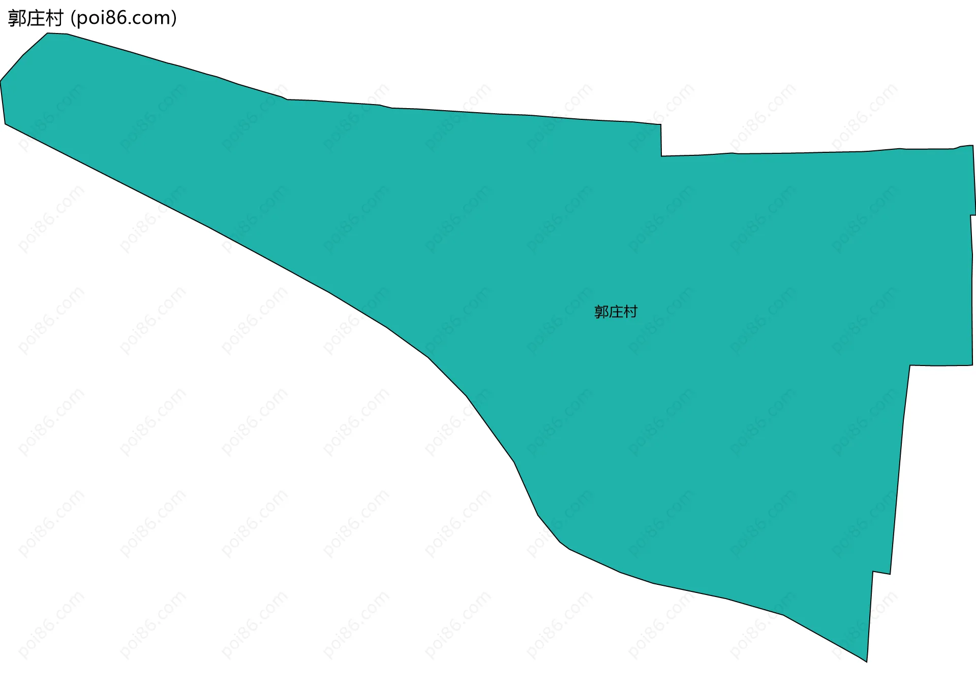 郭庄村边界地图