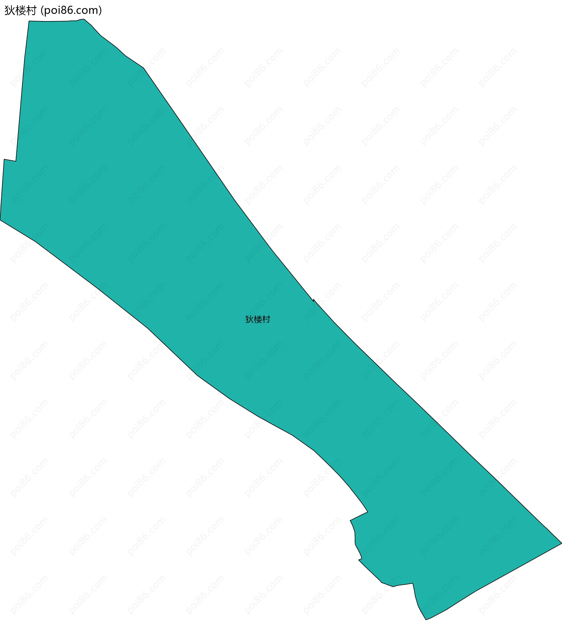 狄楼村边界地图