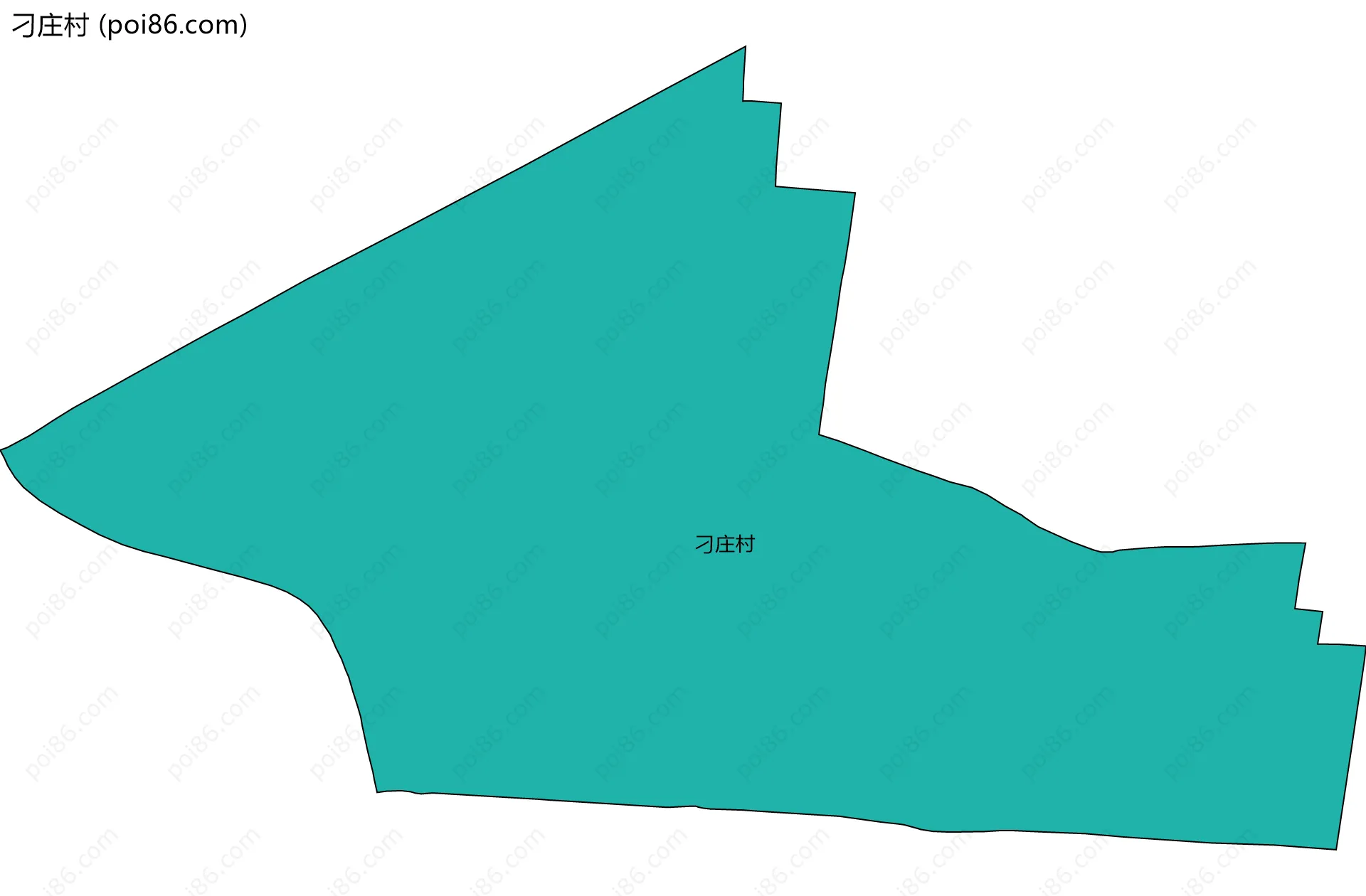 刁庄村边界地图