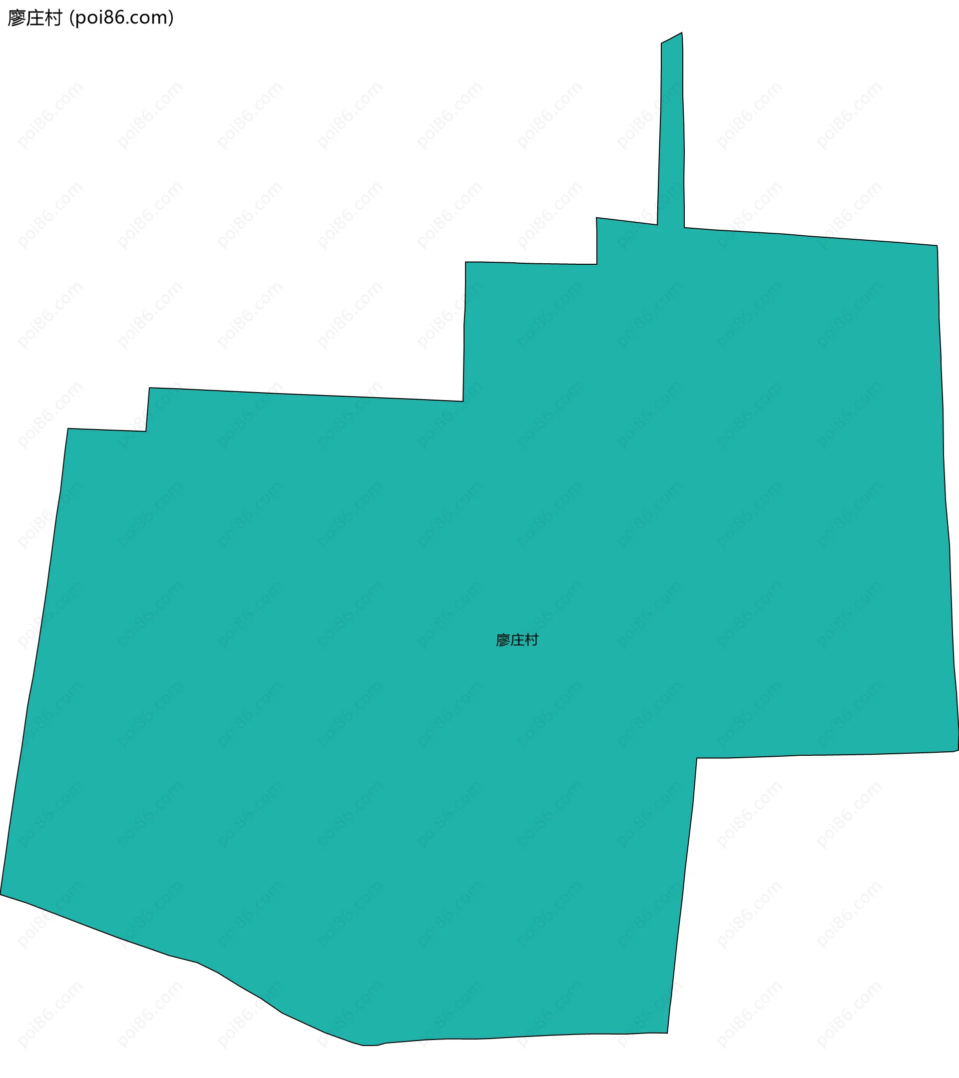 廖庄村边界地图