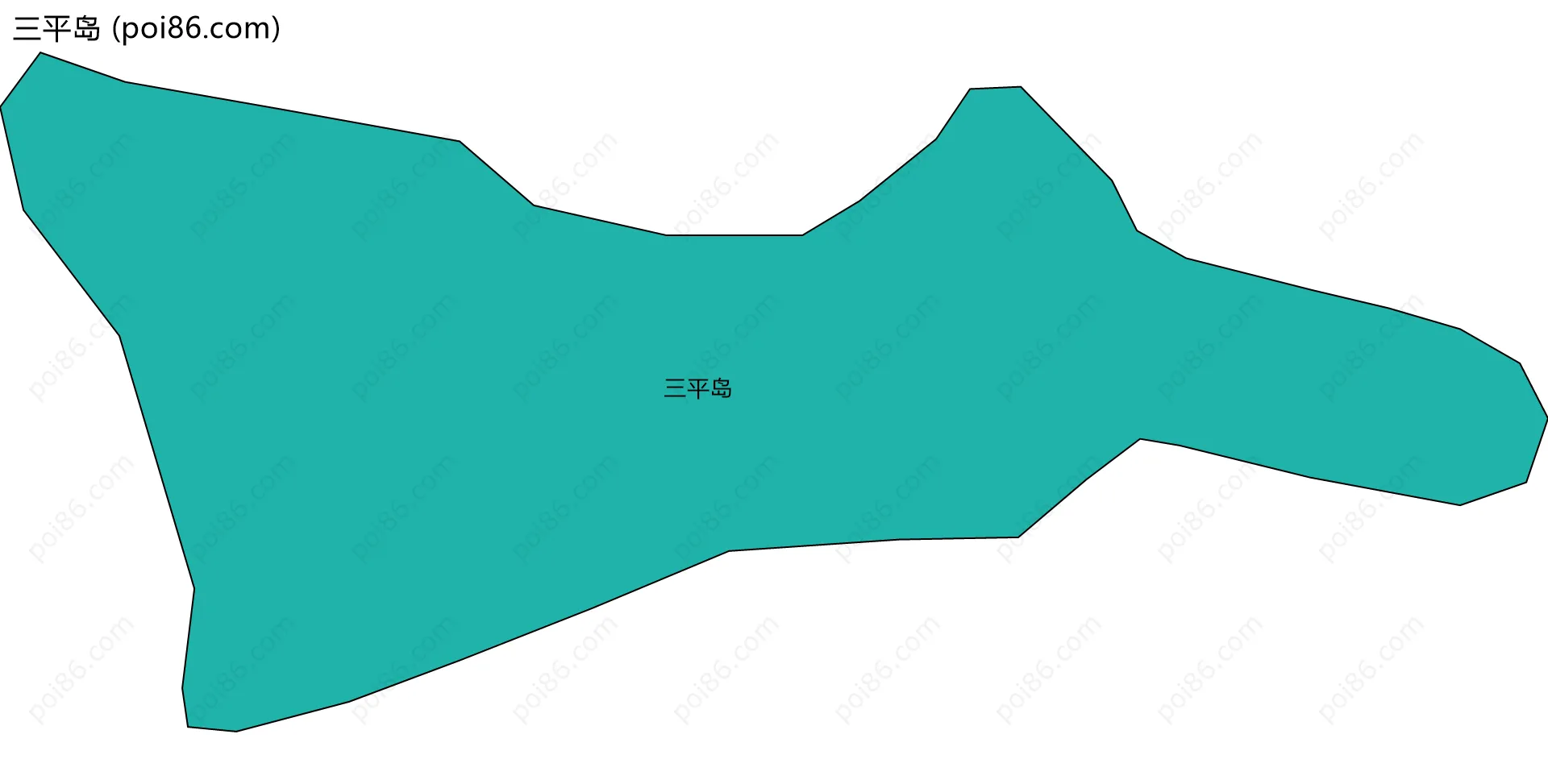 三平岛边界地图