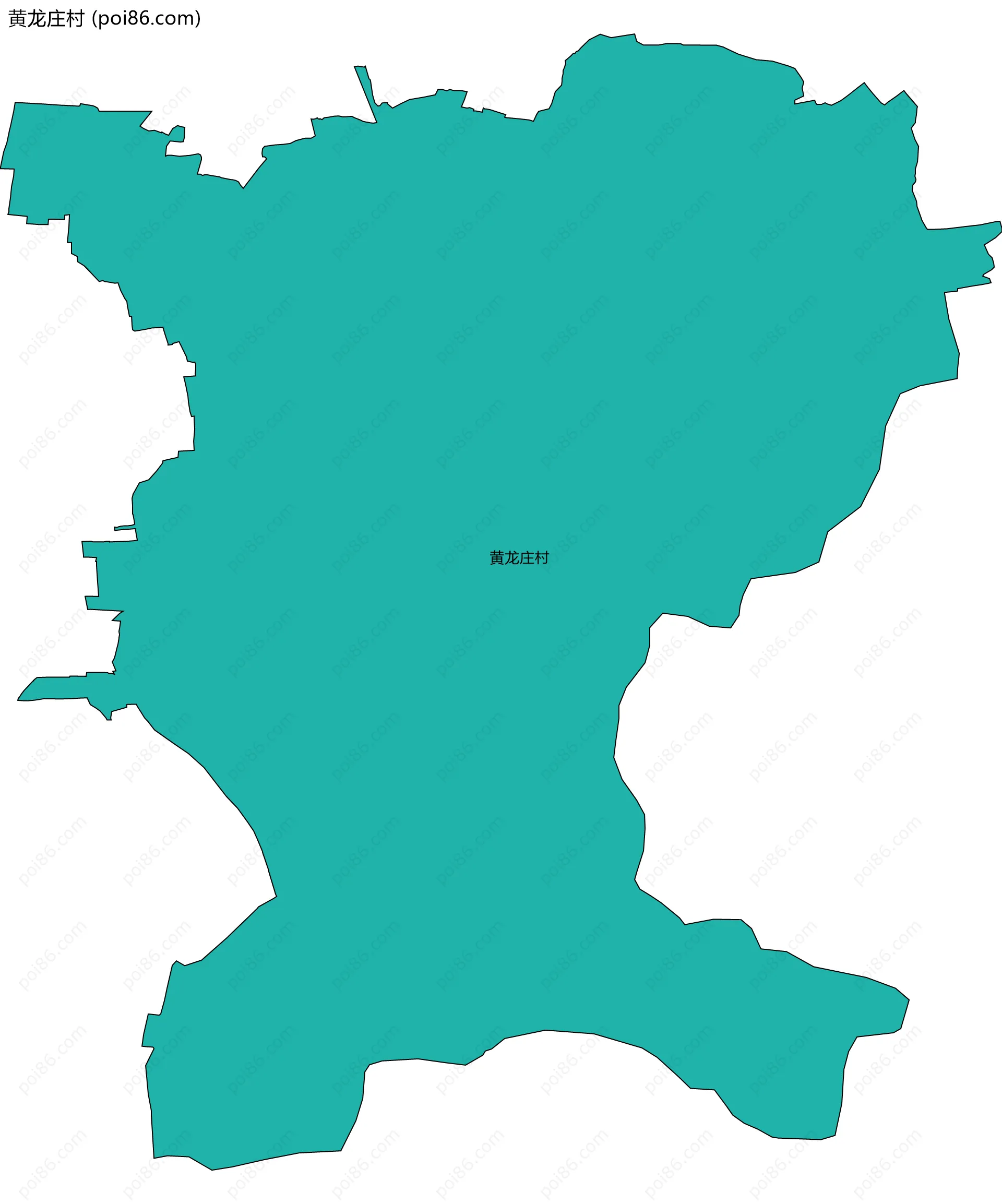 黄龙庄村边界地图