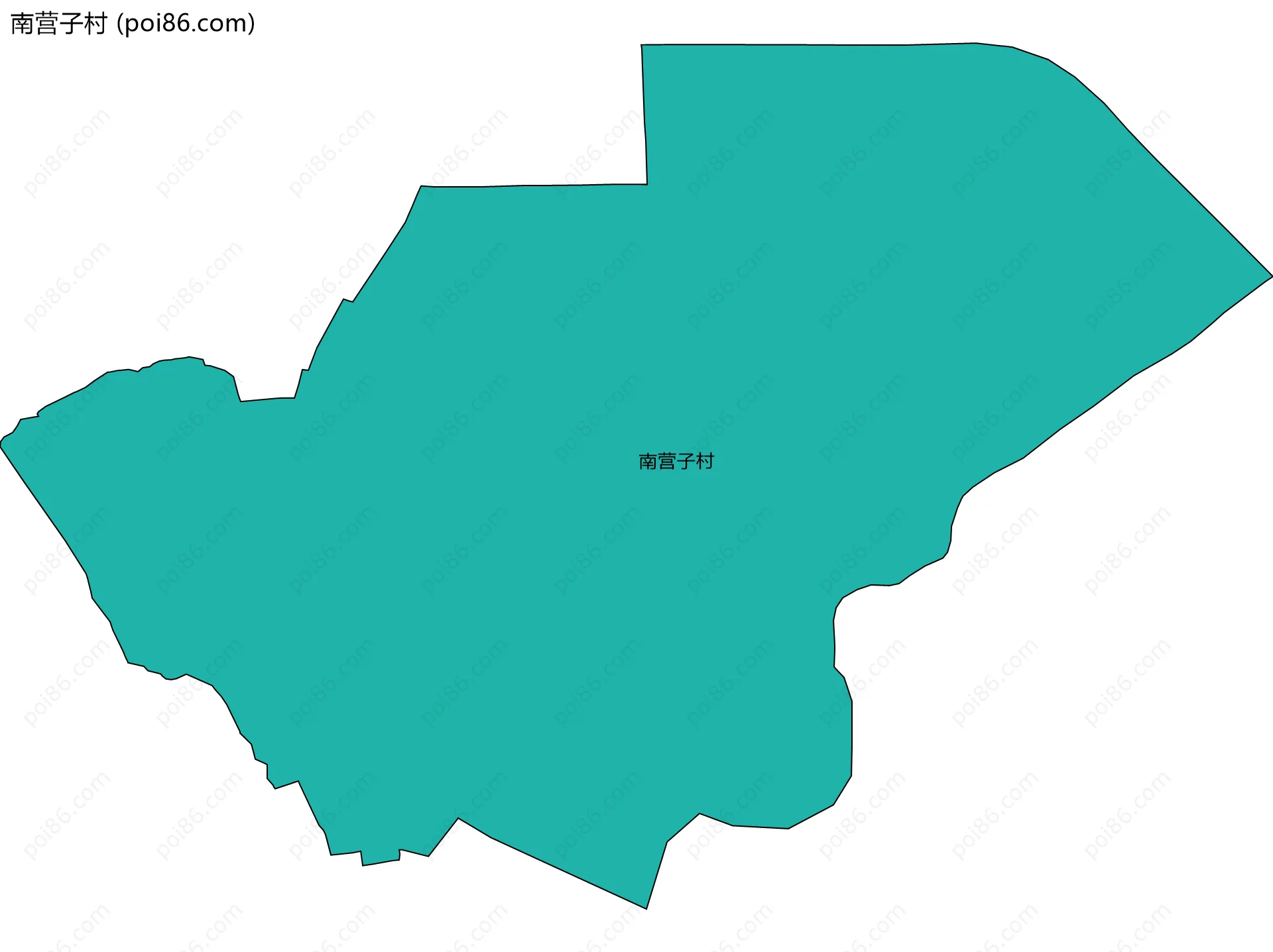 南营子村边界地图