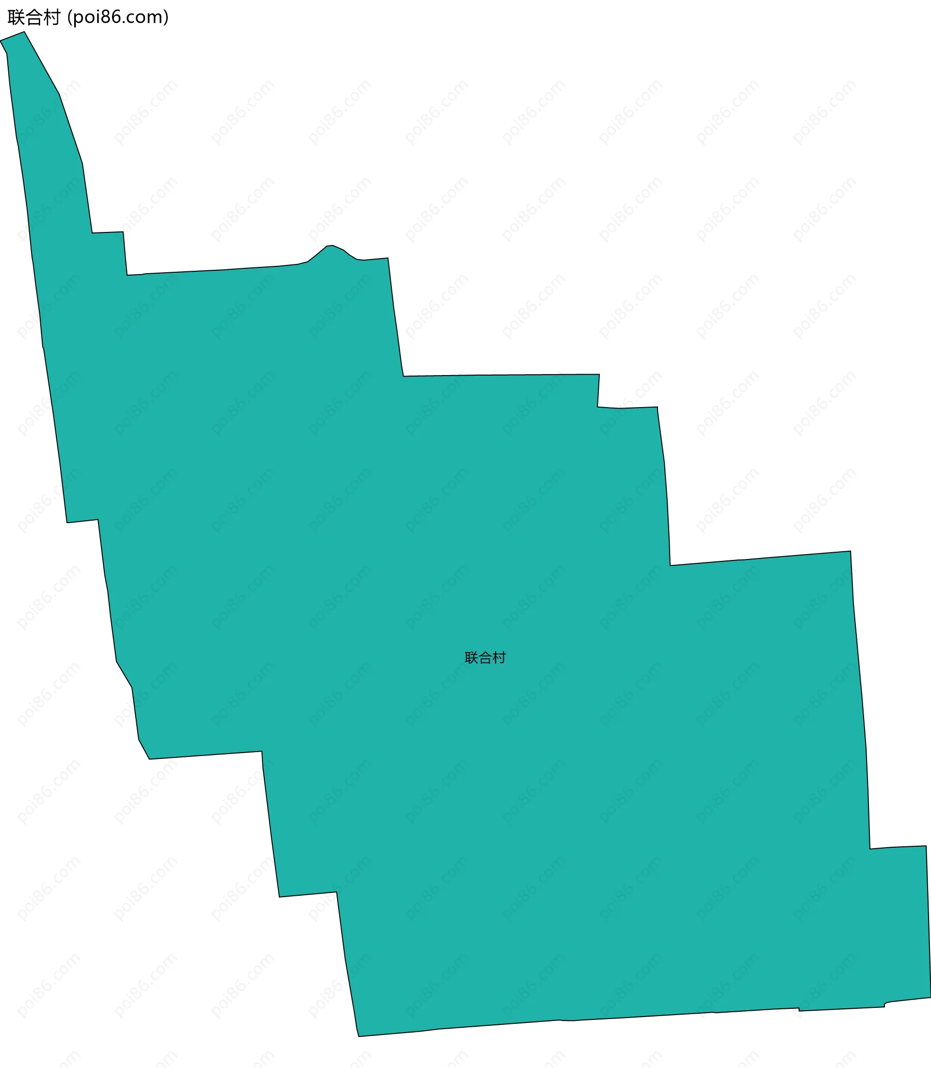 联合村边界地图