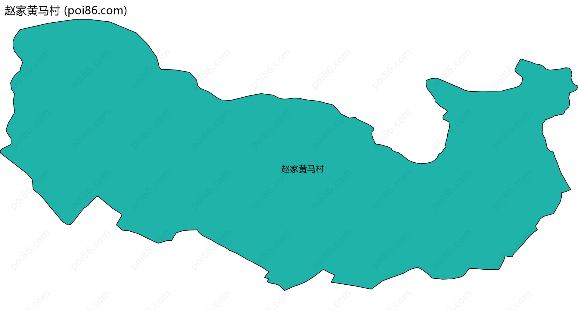 赵家黄马村边界地图