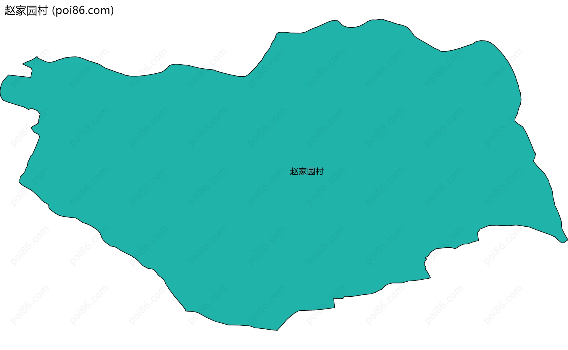 赵家园村边界地图