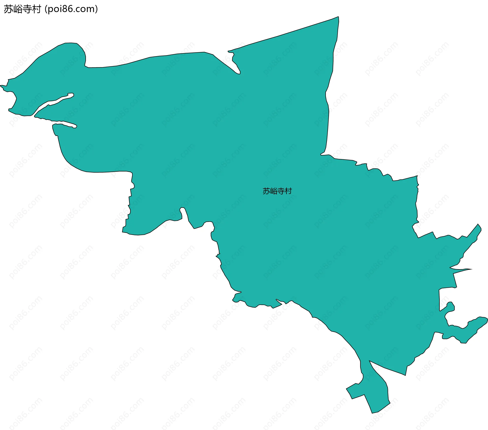 苏峪寺村边界地图