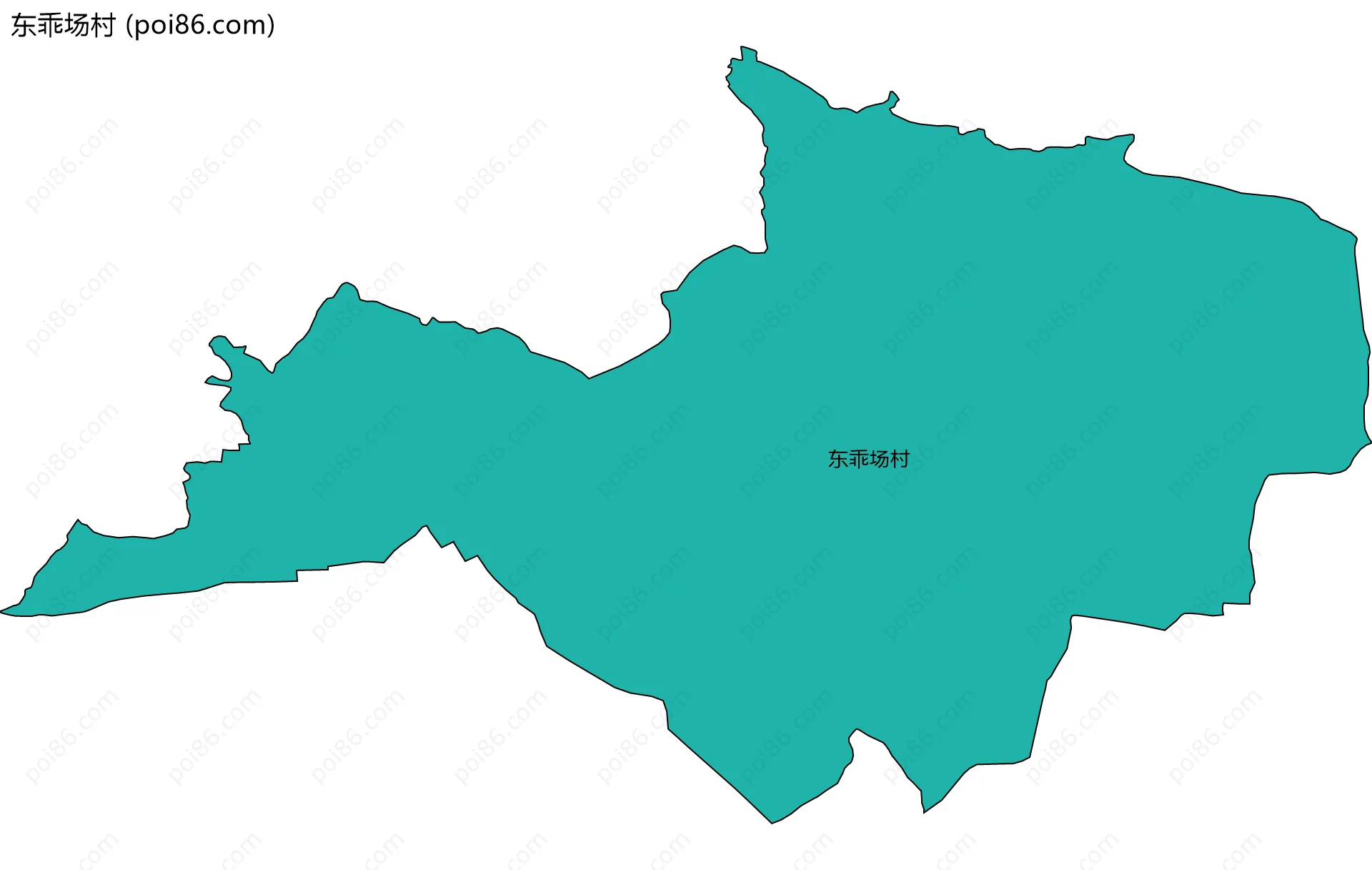 东乖场村边界地图