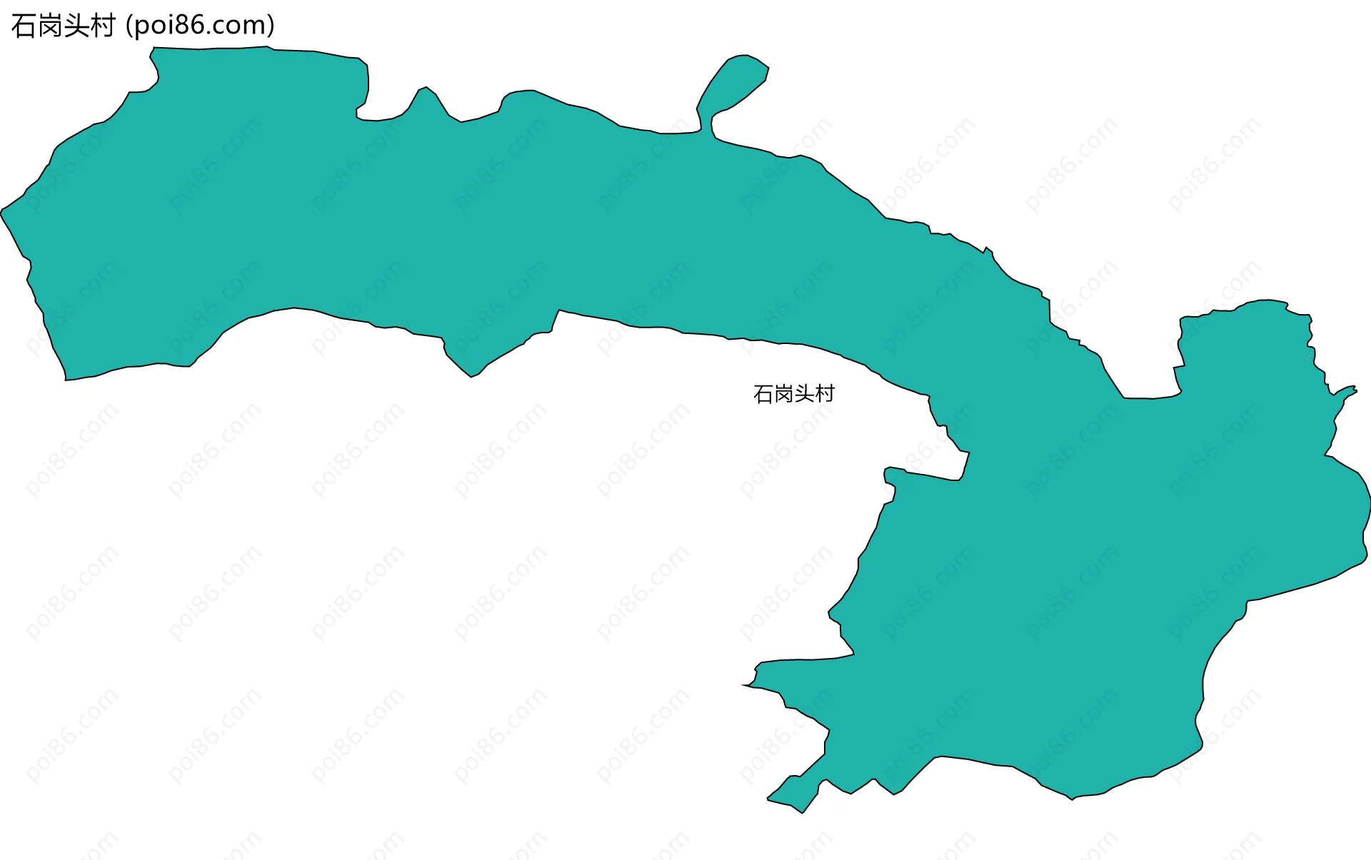 石岗头村边界地图