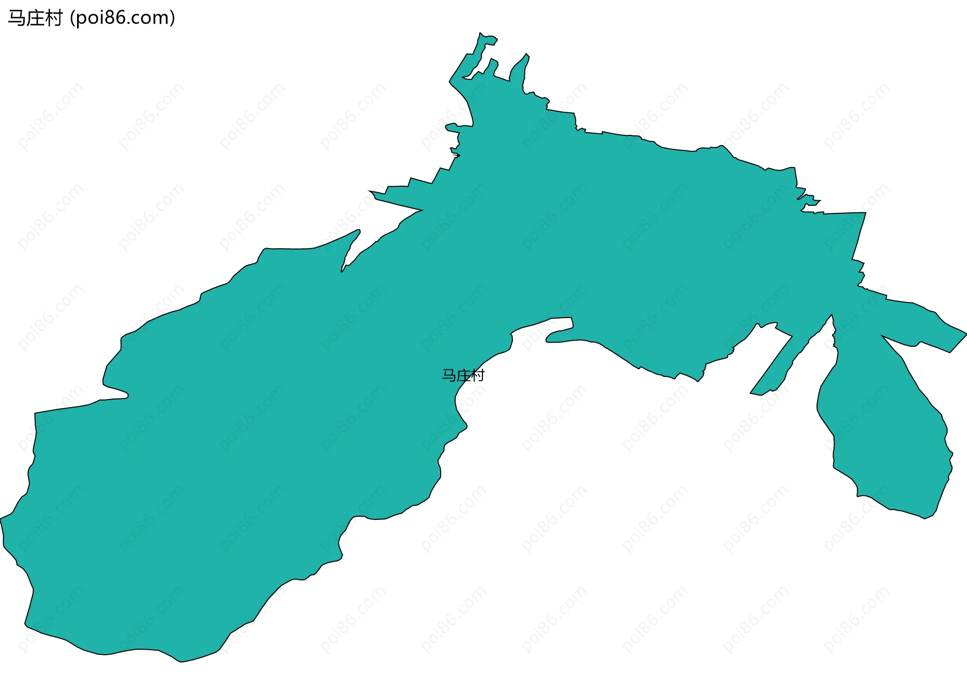 马庄村边界地图