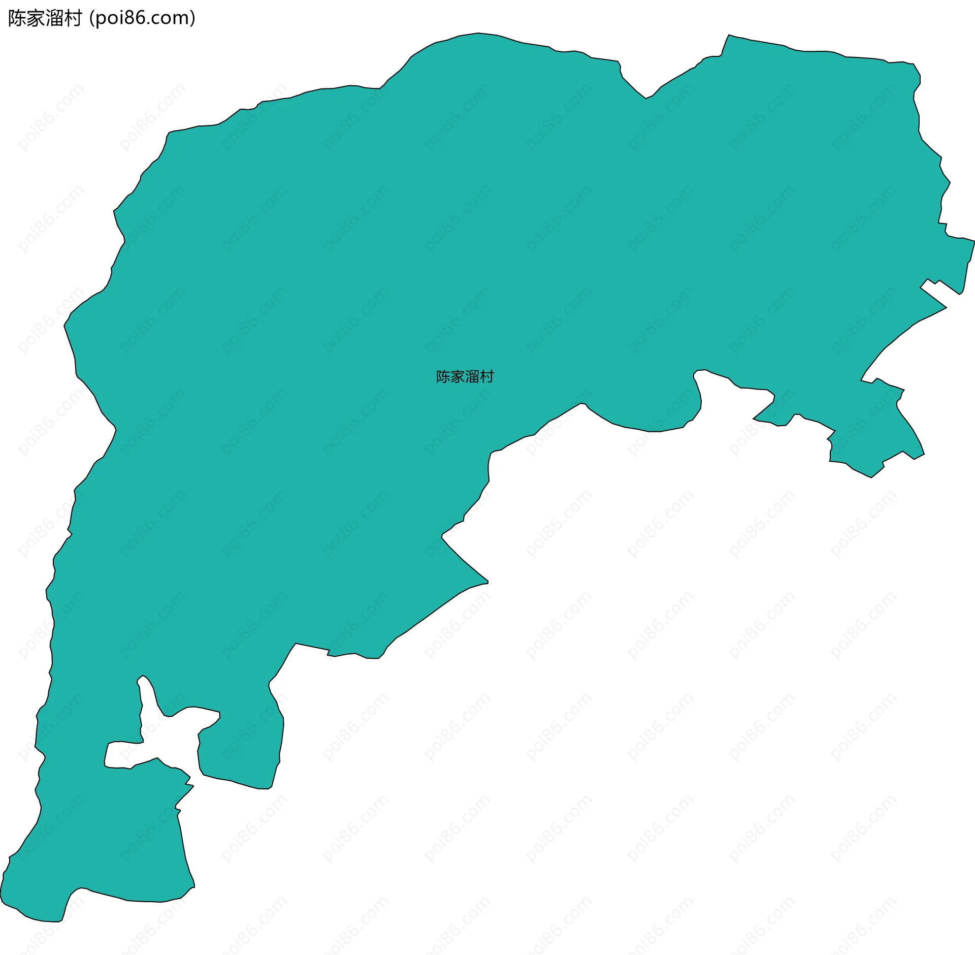 陈家溜村边界地图