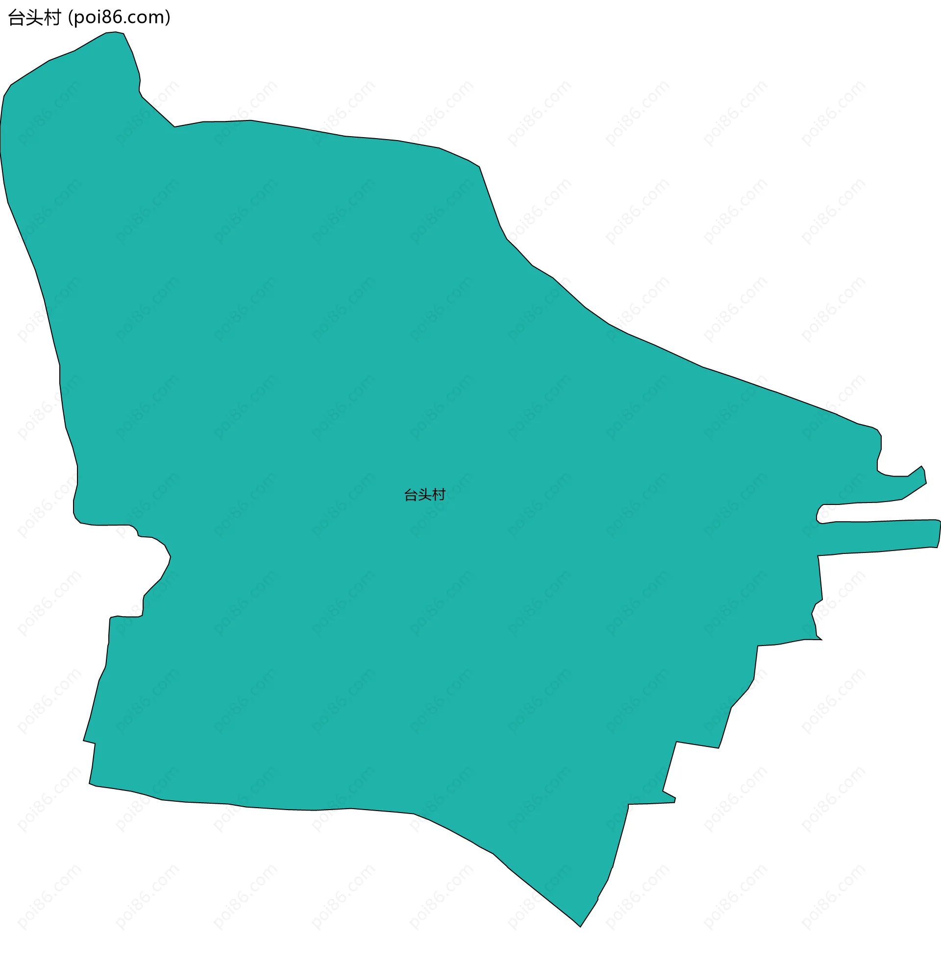 台头村边界地图