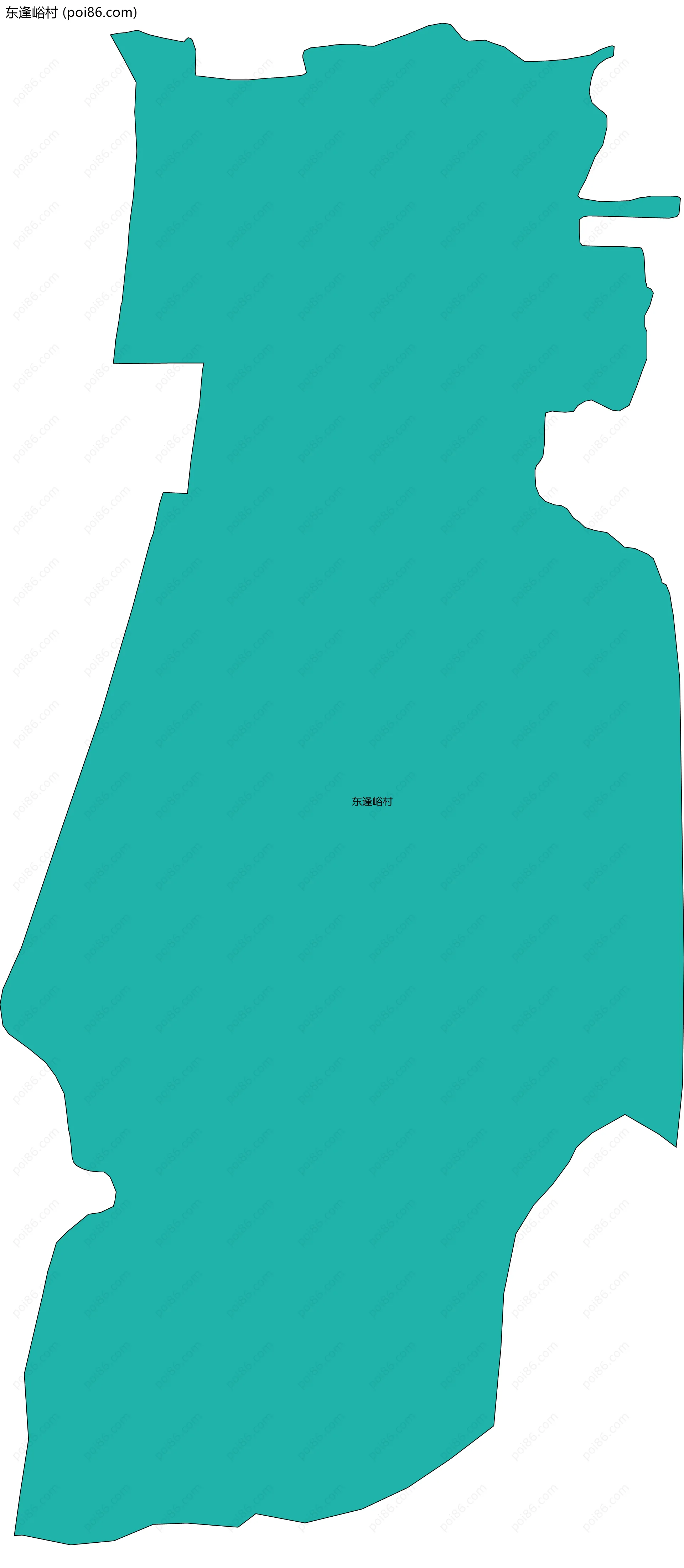 东逢峪村边界地图