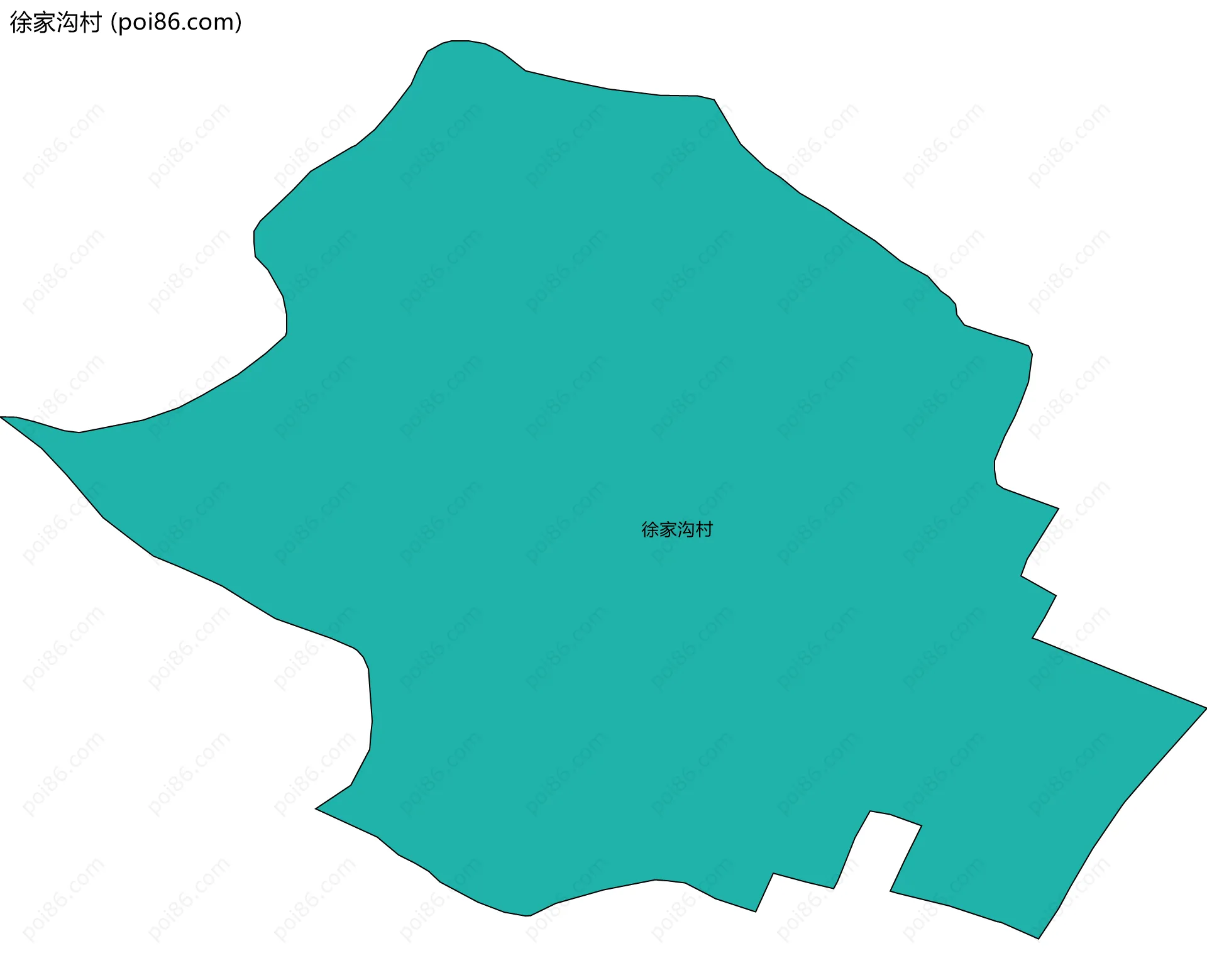 徐家沟村边界地图