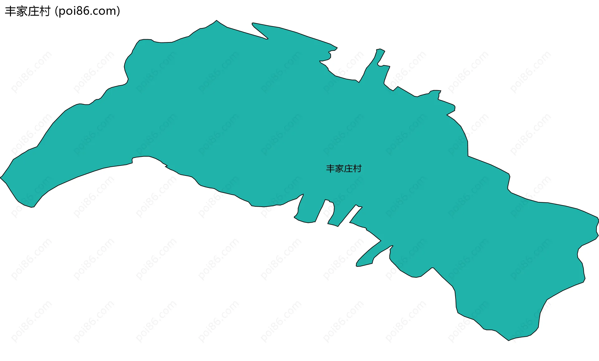 丰家庄村边界地图