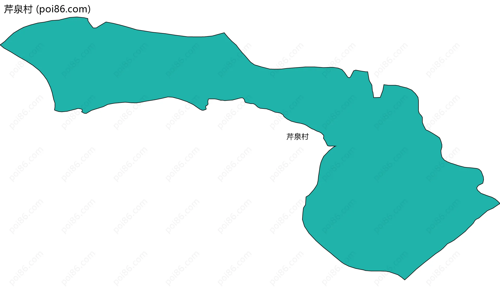 芹泉村边界地图