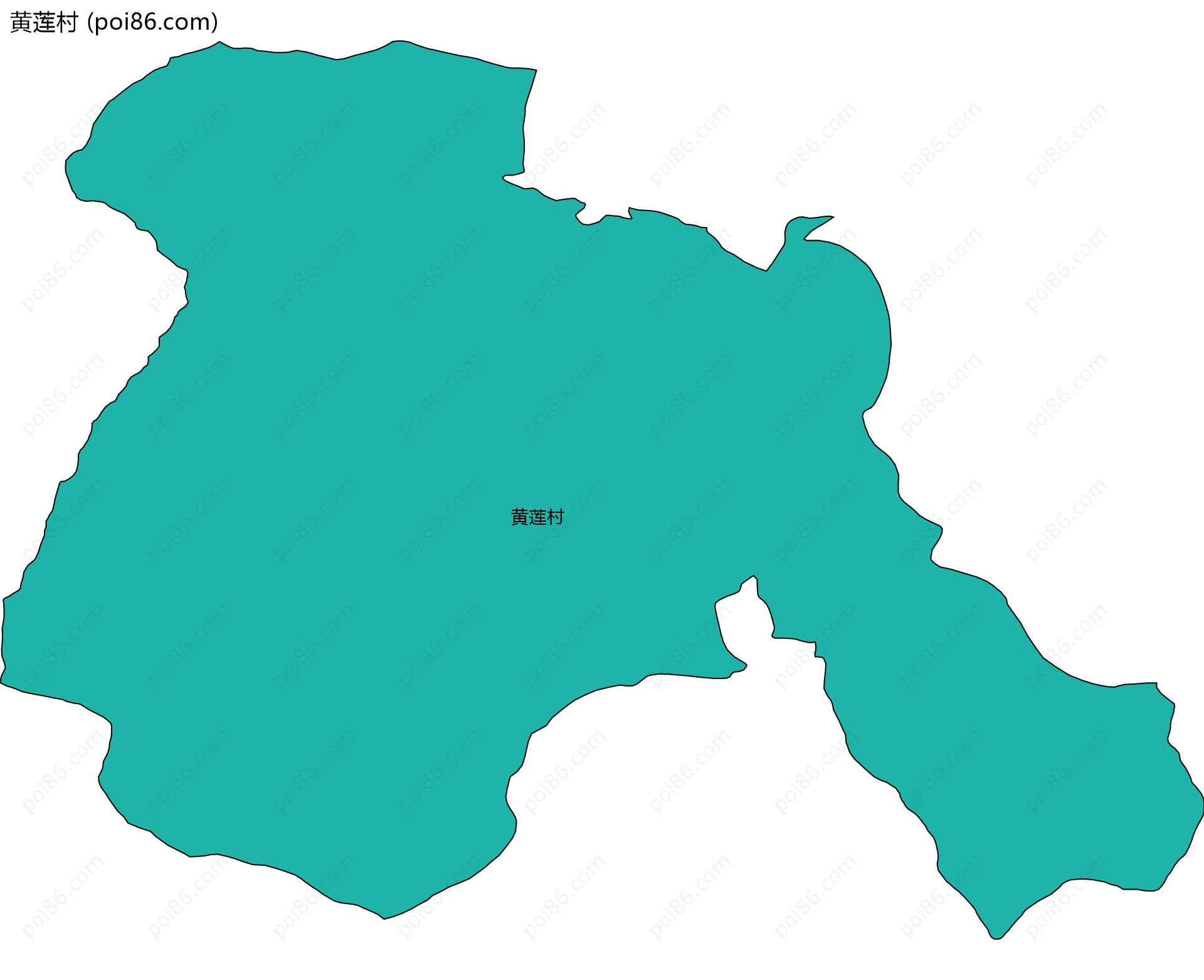 黄莲村边界地图