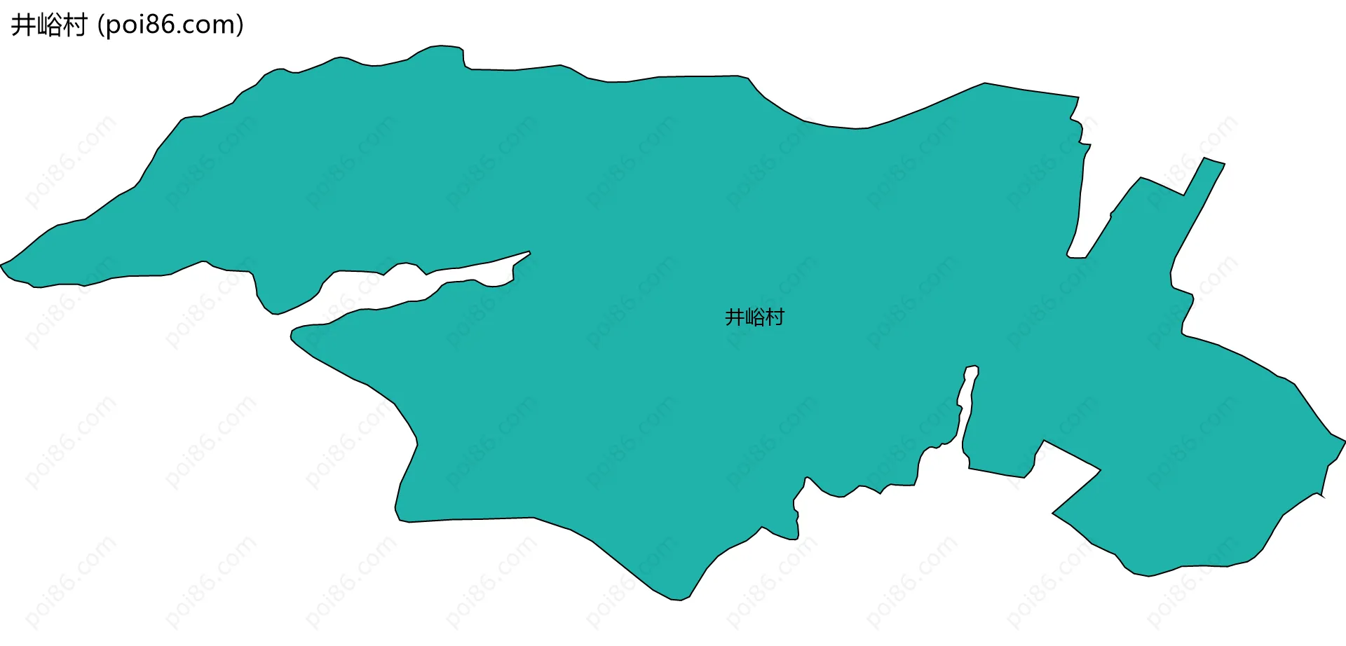 井峪村边界地图