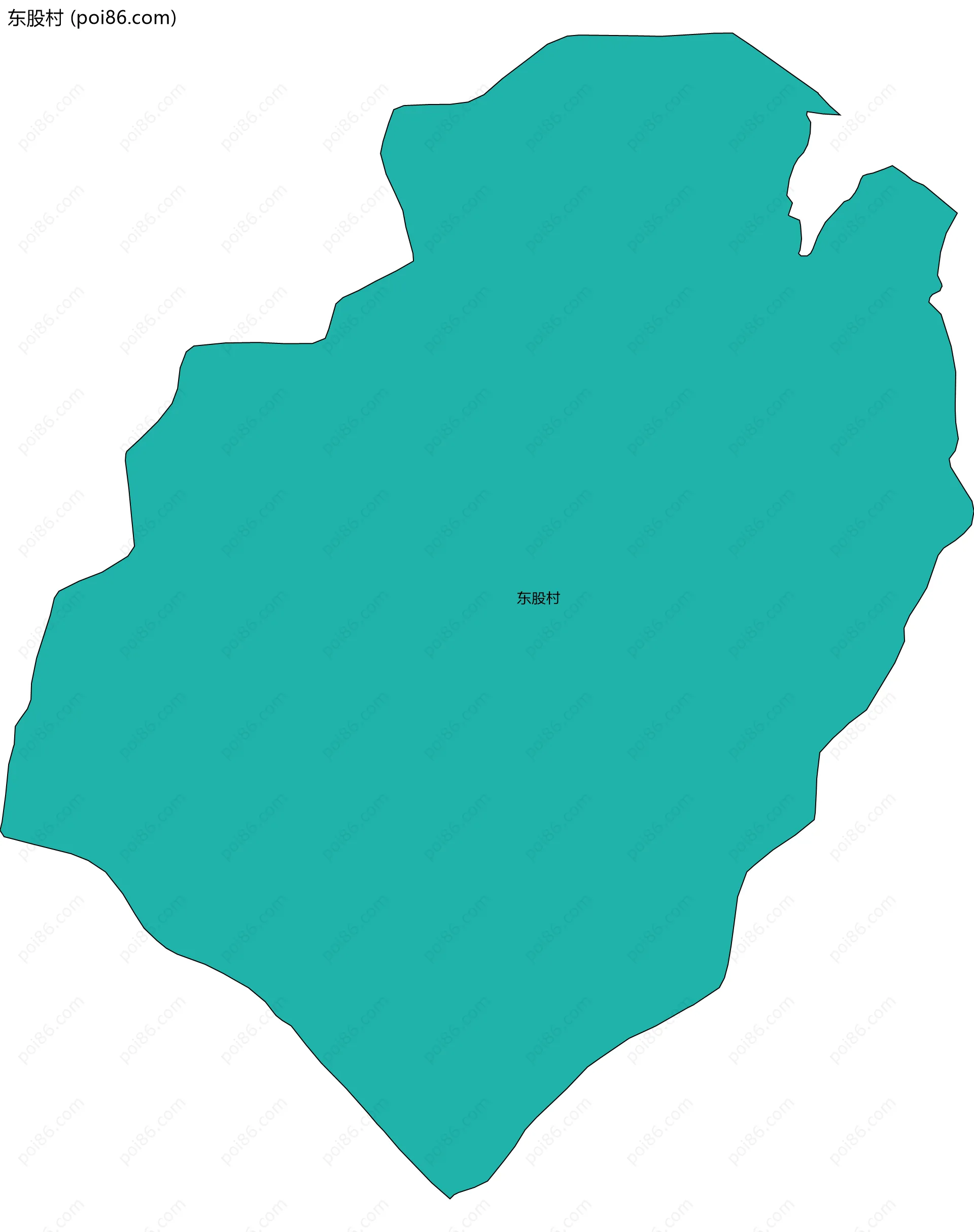 东股村边界地图