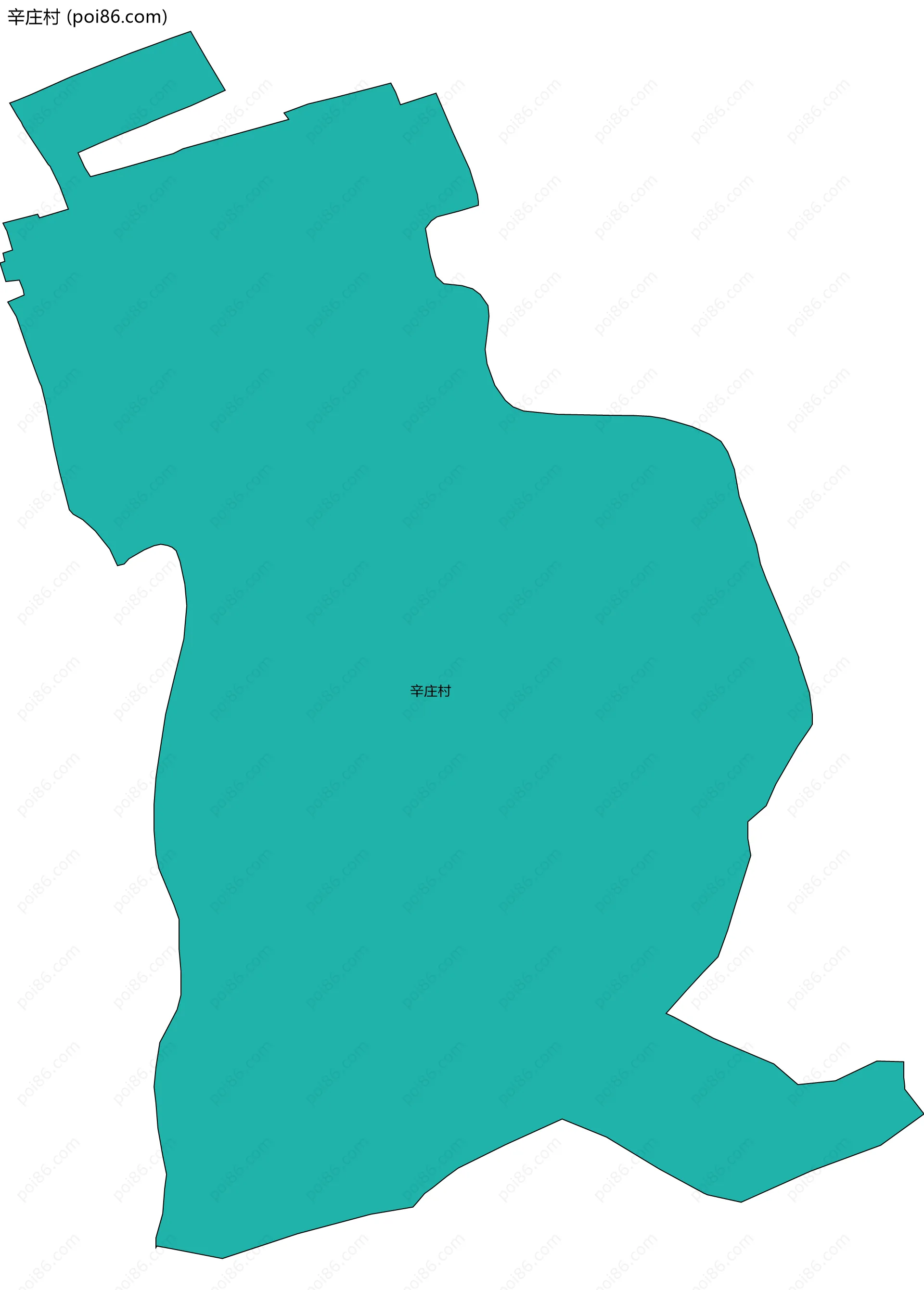 辛庄村边界地图