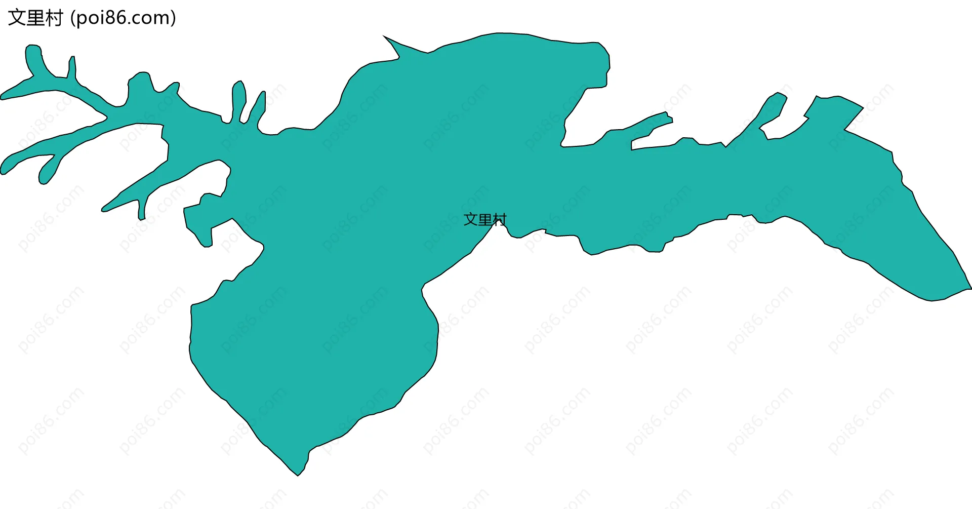 文里村边界地图