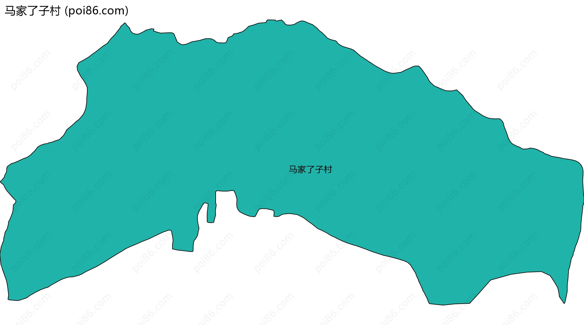 马家了子村边界地图
