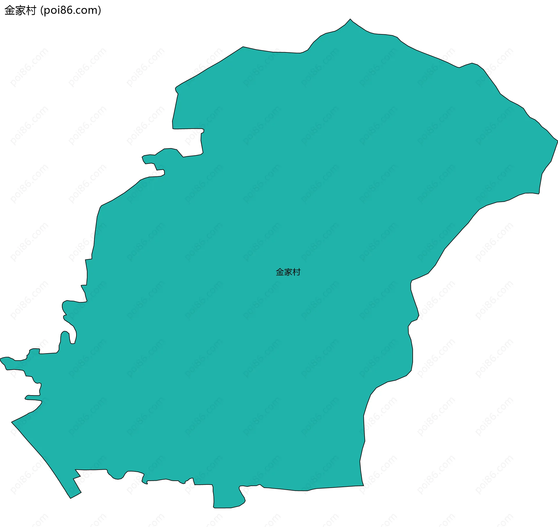 金家村边界地图